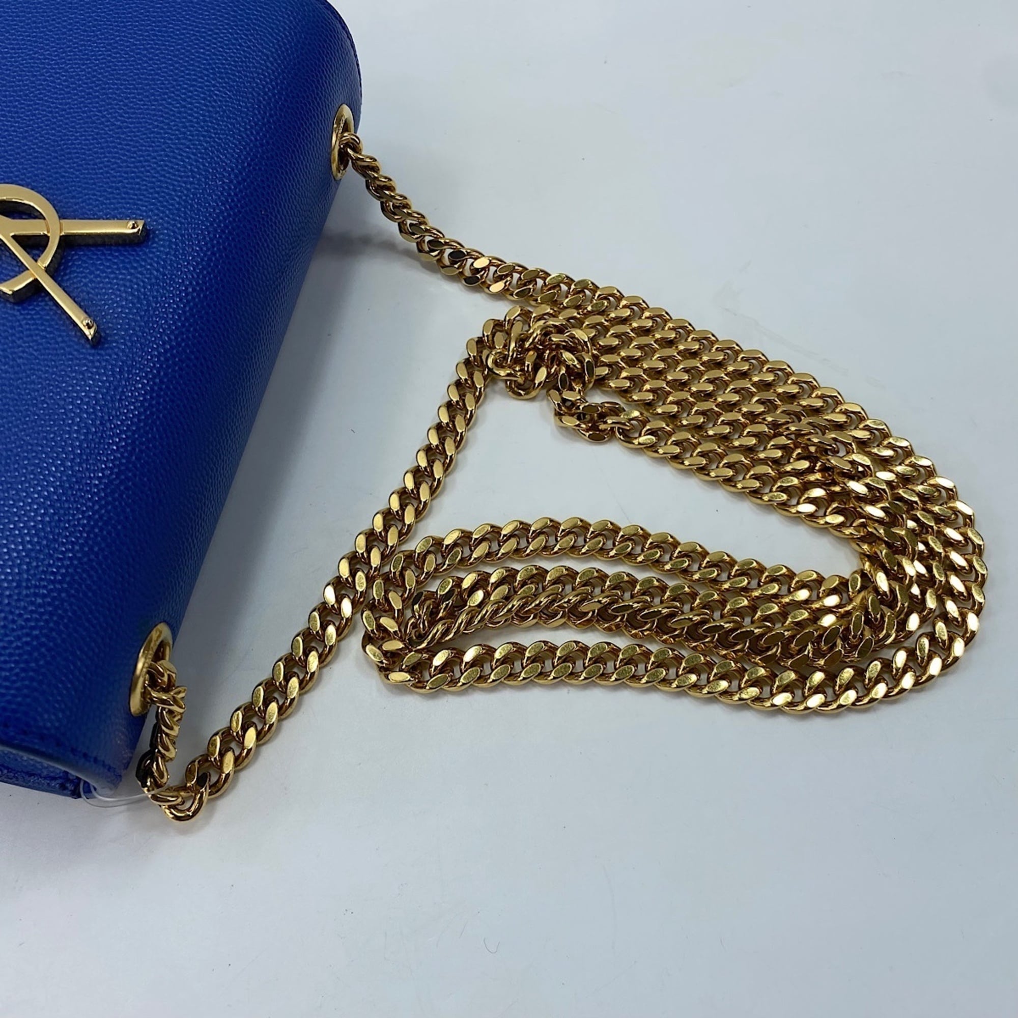 Yves Saint Laurent Blue Shoulder Bag (Pre-Owned)