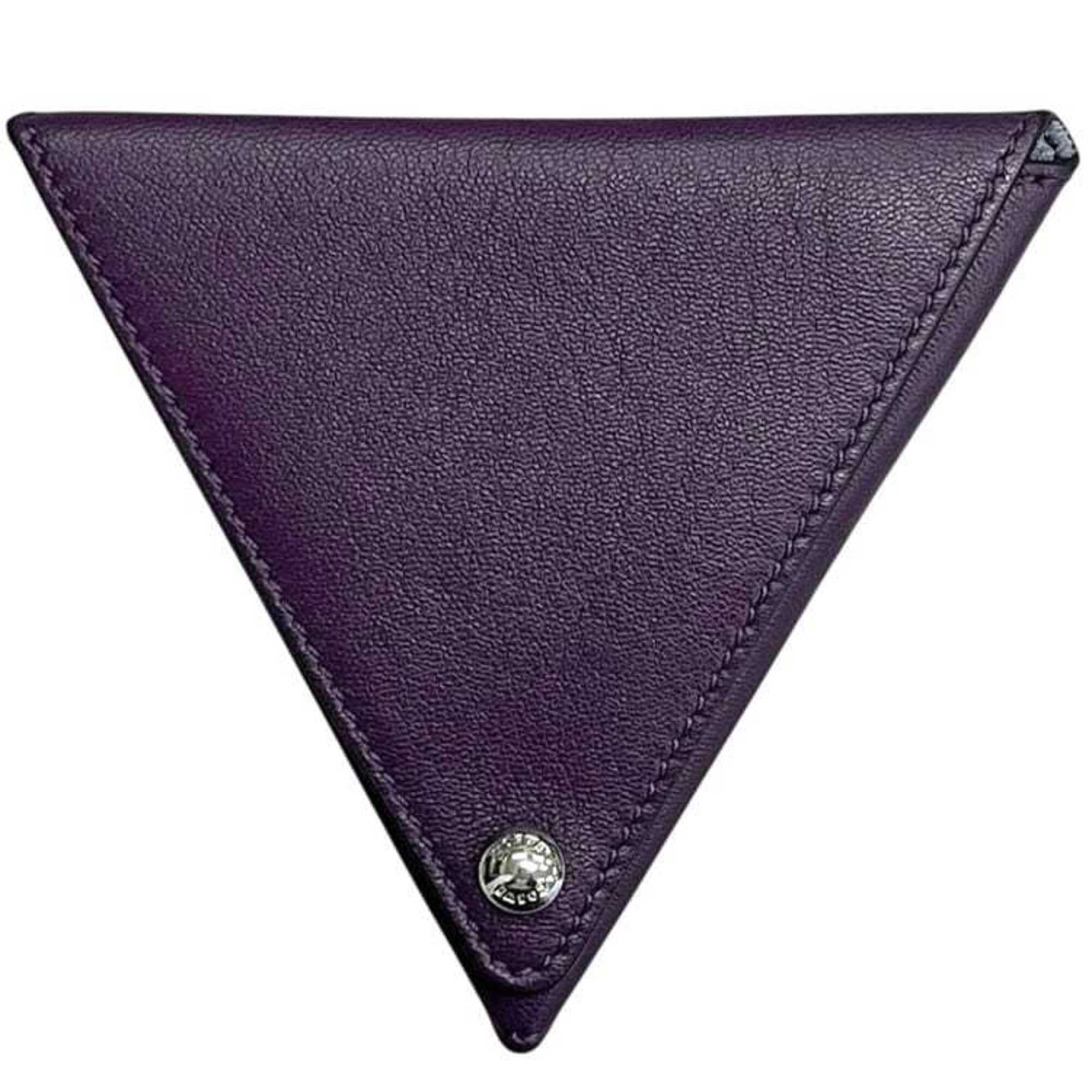 Loewe Purple Leather Coin Purse/Coin Case (Pre-Owned)