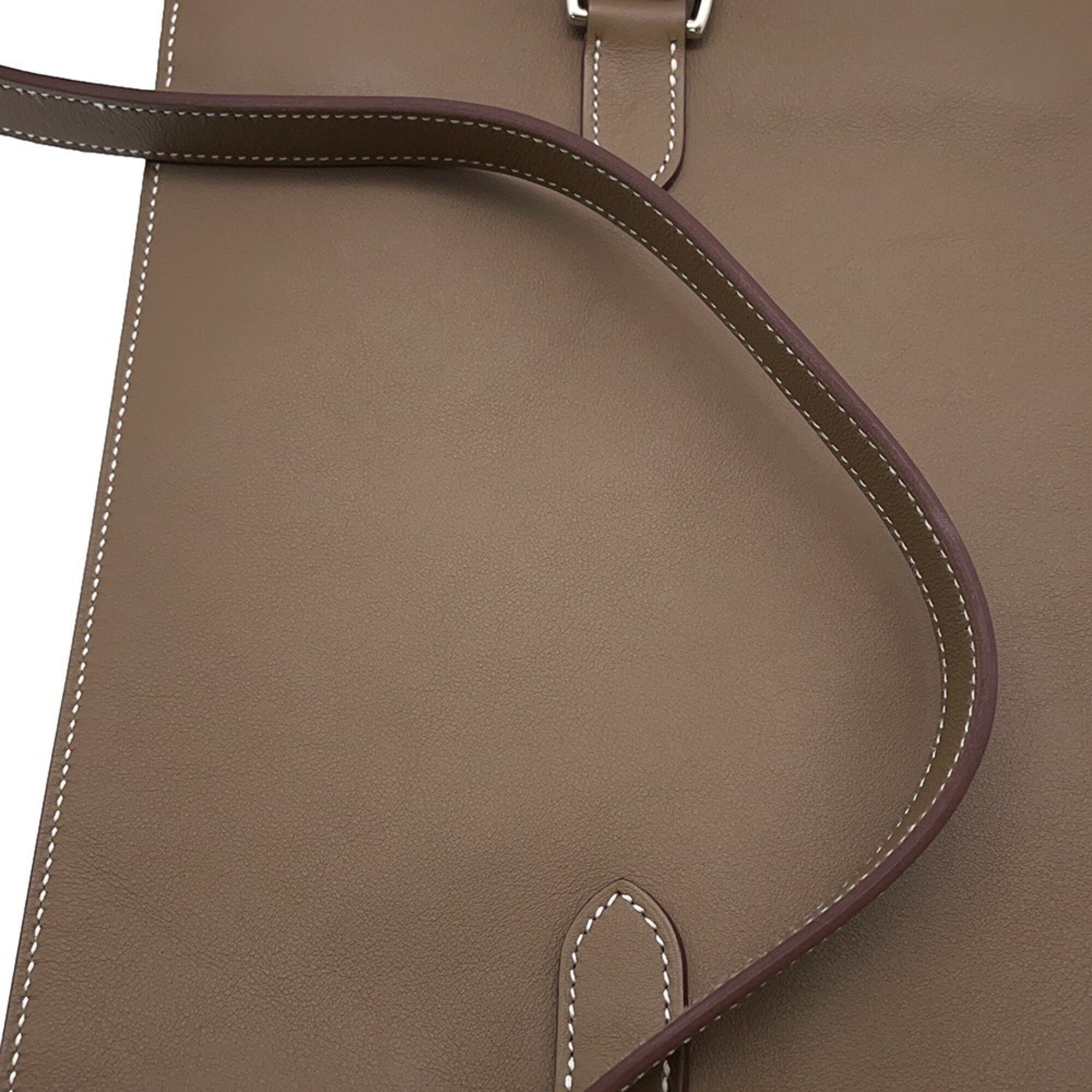 Hermes Etoupe Gray Swift Leather Handbag Sling Bag (Pre-Owned)