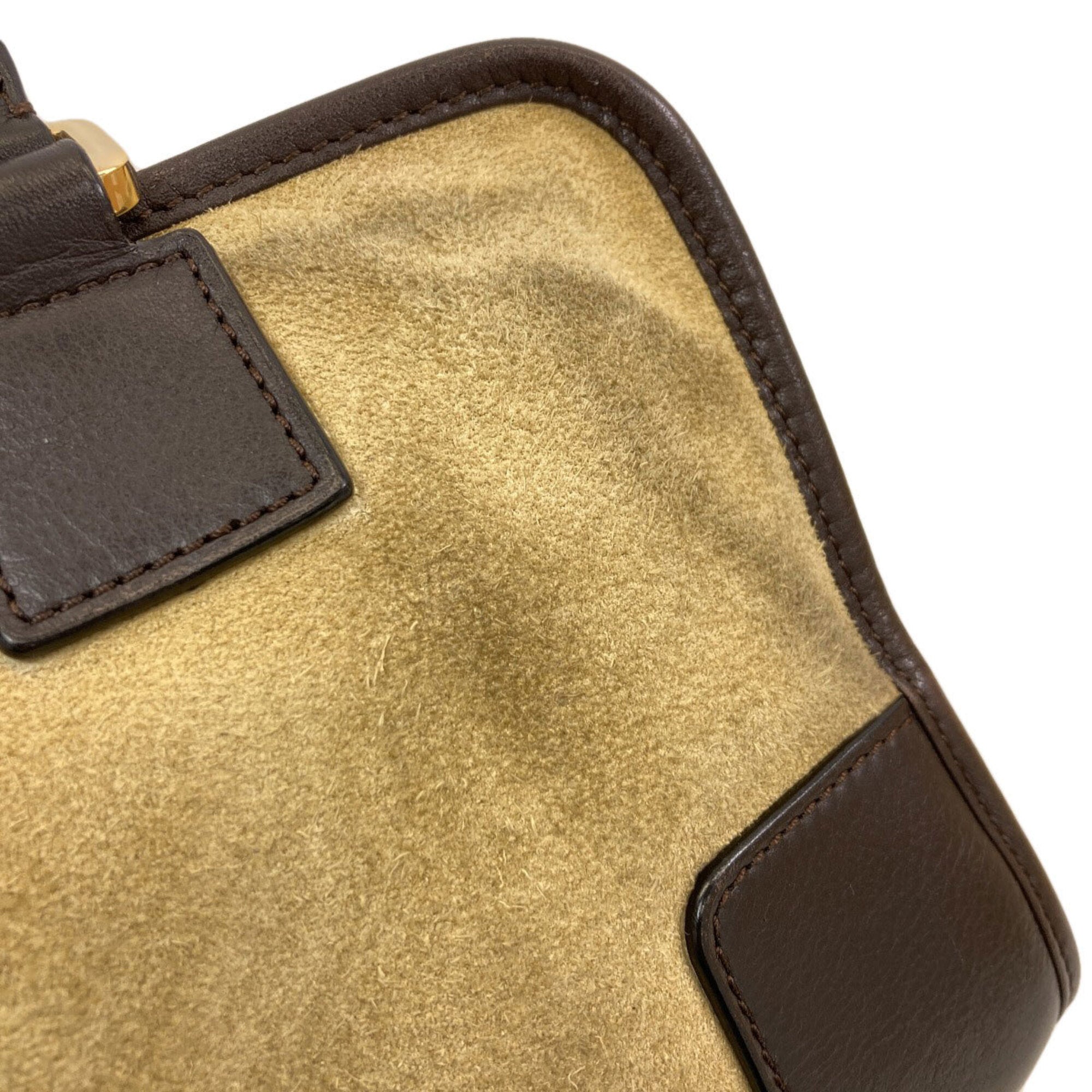 Loewe Brown Suede Handbag (Pre-Owned)
