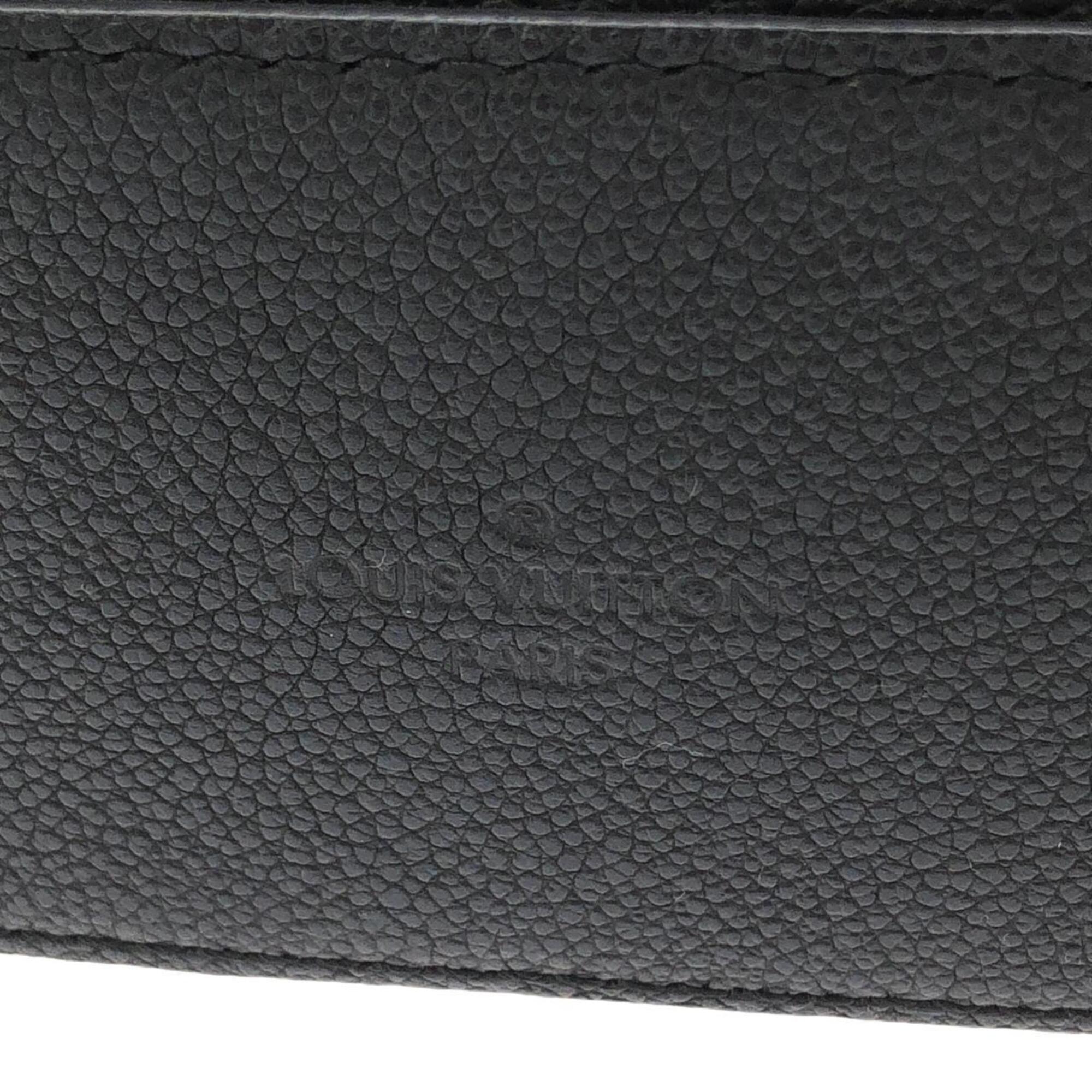 Louis Vuitton Black Leather Shoulder Bag (Pre-Owned)
