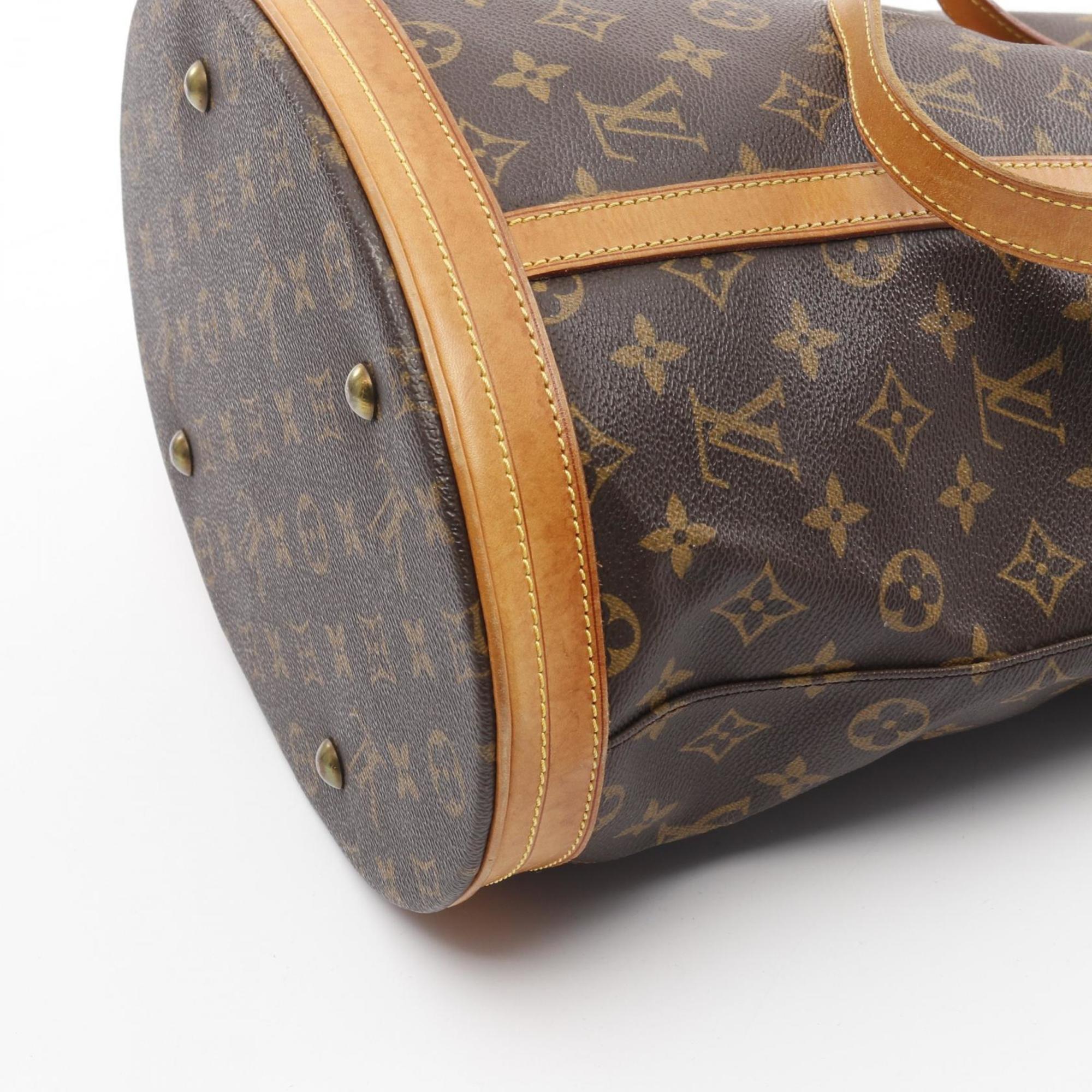 Louis Vuitton Brown Coated Canvas Pvc Monogram Leather Shoulder Bag (Pre-Owned)