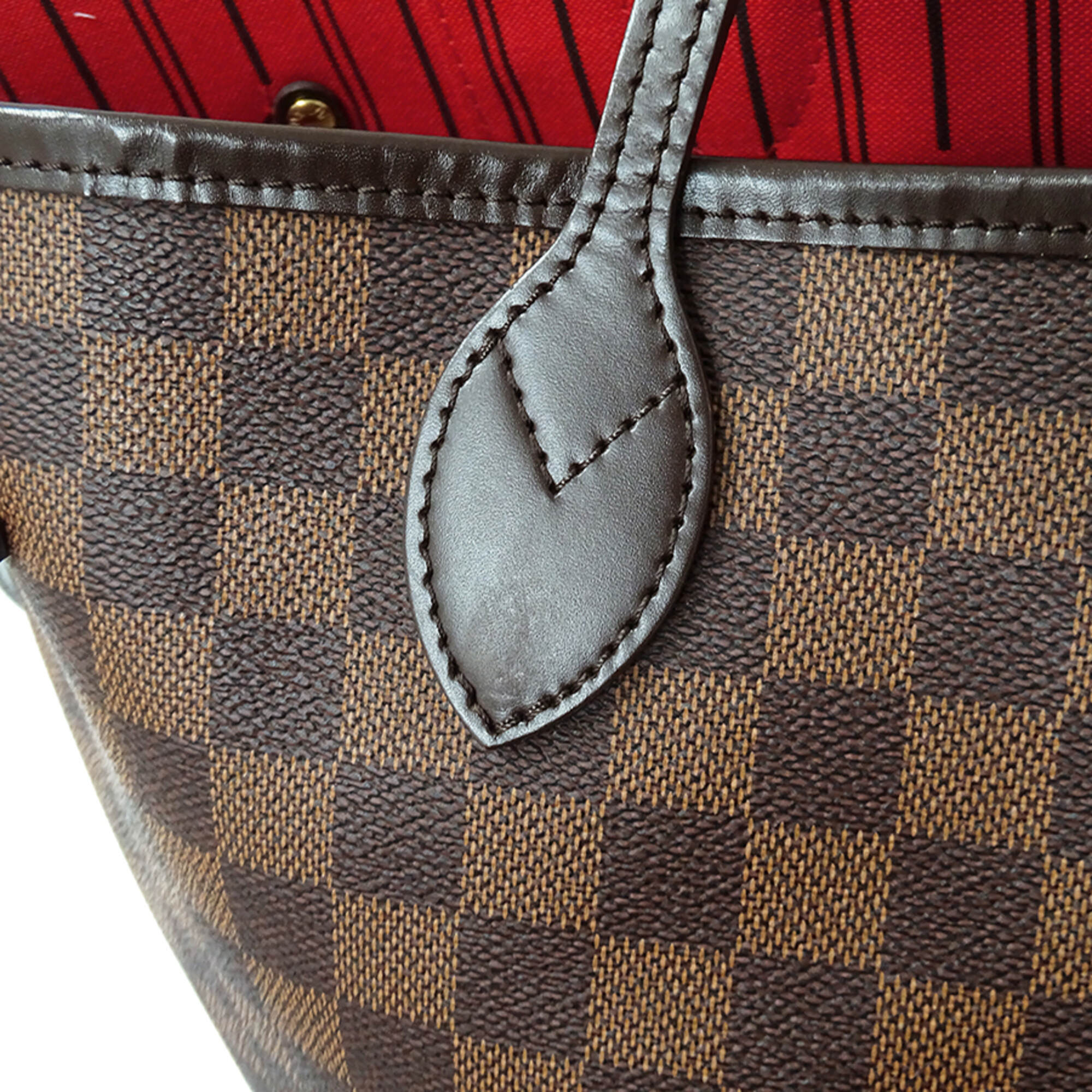 Louis Vuitton Brown Damier Canvas Damier Canvas Handbag Pouch Tote Bag (Pre-Owned)