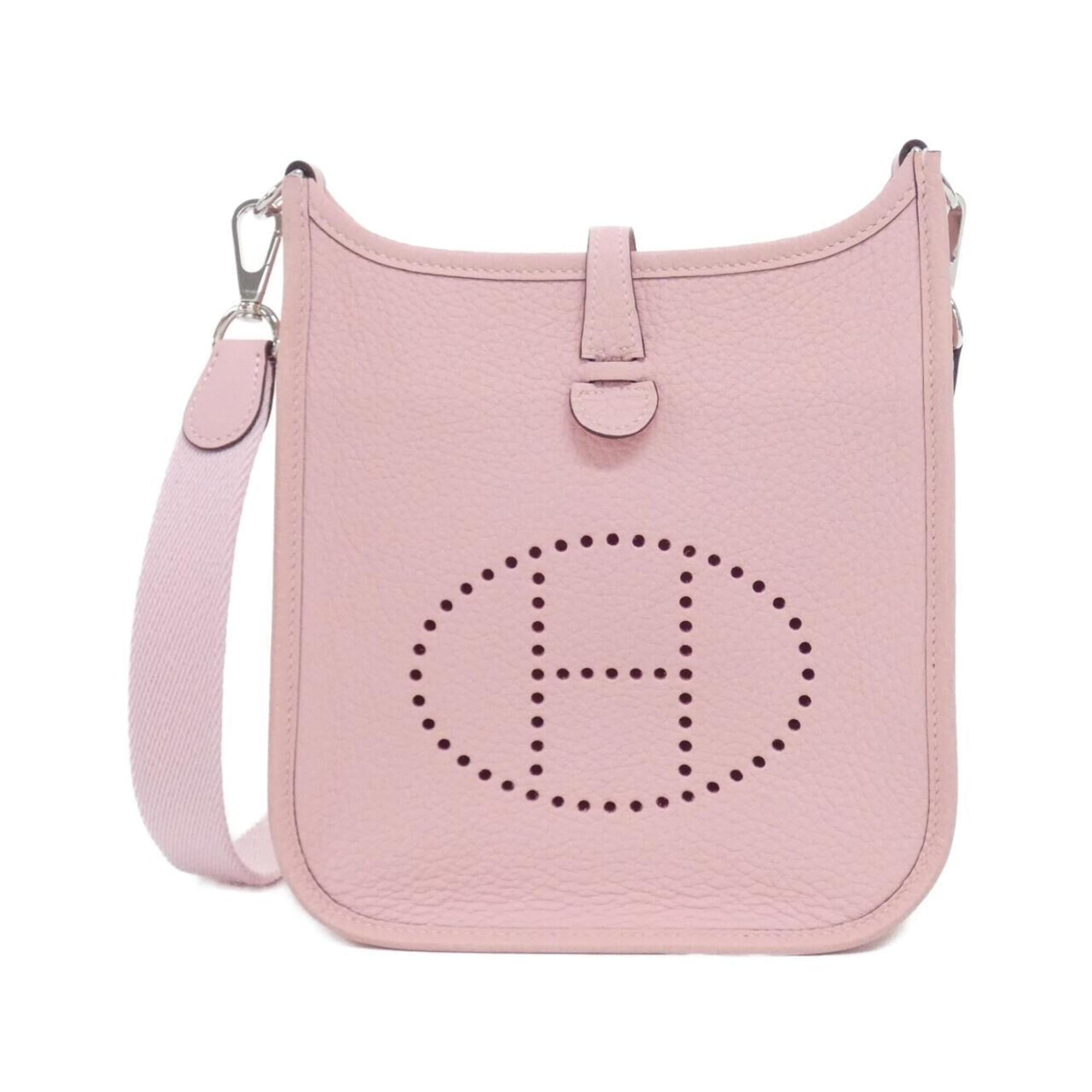 Hermes Evelyne Rose Sakura Taurillon Clemence Leather Shoulder Bag (Pre-Owned)