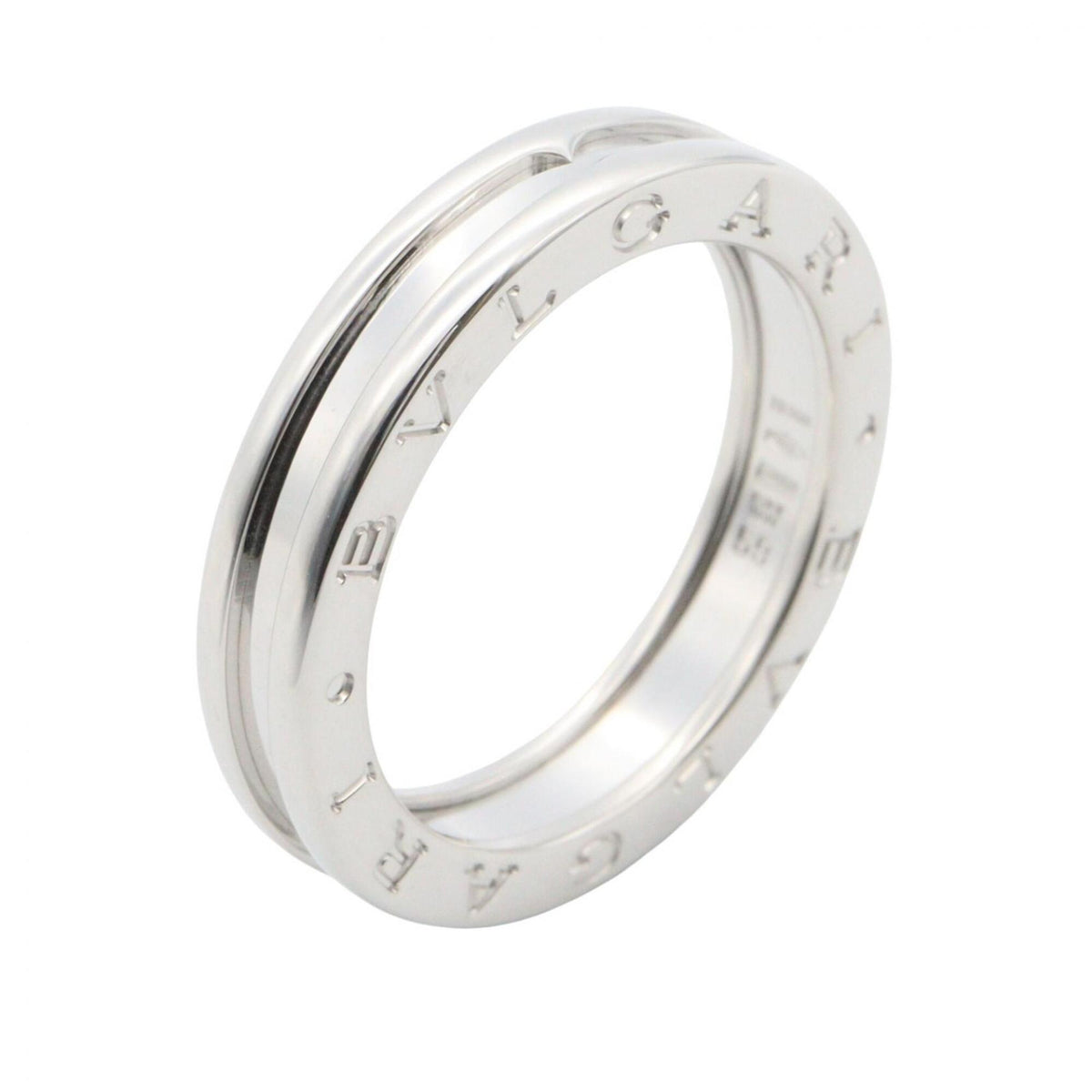 Bvlgari Silver White Gold (18K) Band Ring (Pre-Owned)