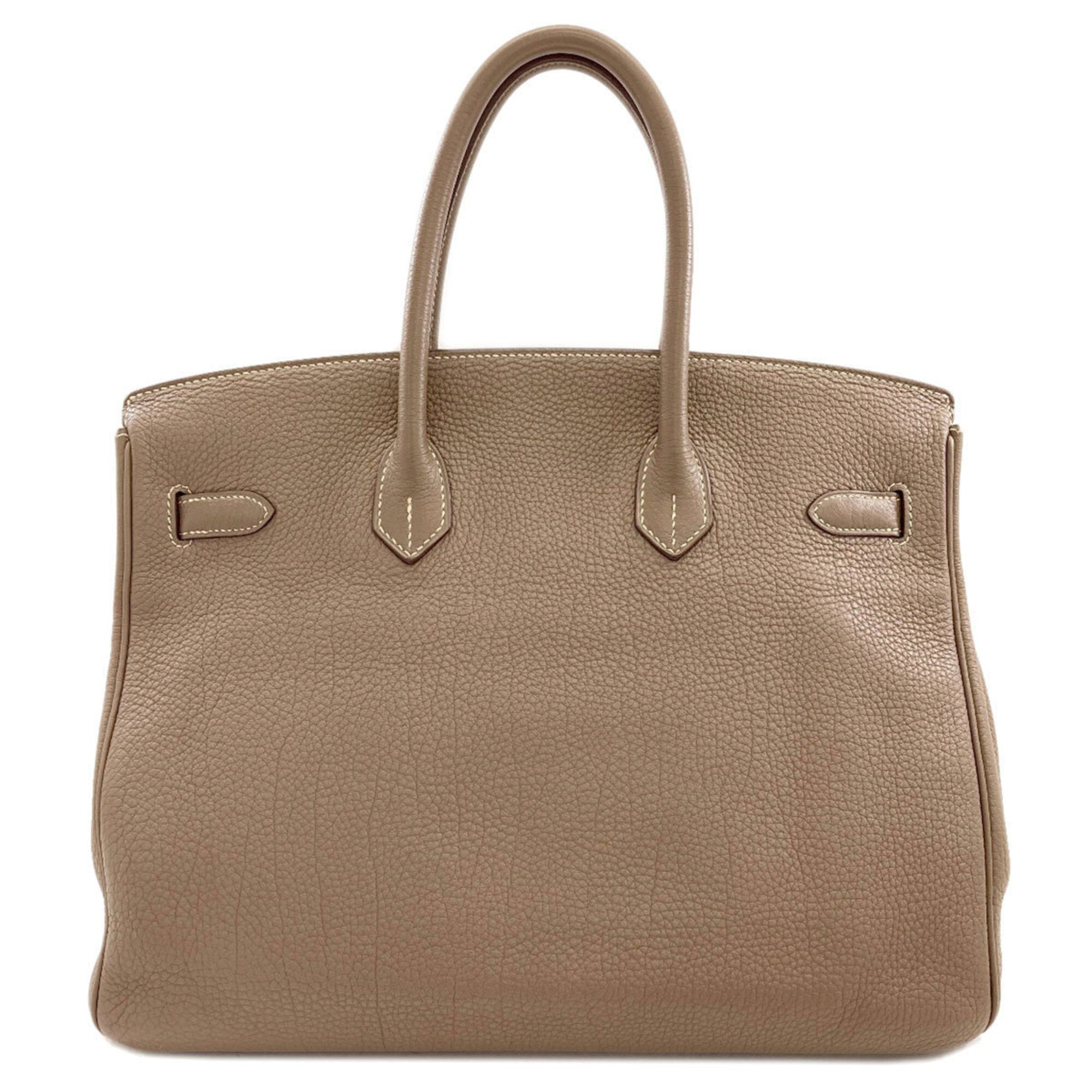 Hermes Birkin Etoupe Gray Togo Leather Handbag (Pre-Owned)