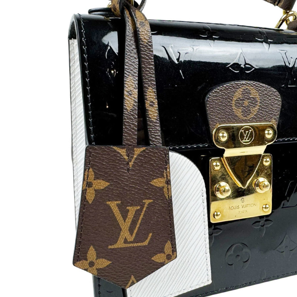 Louis Vuitton Monogram Noir Monogram Vernis Monogram Handbag Shoulder Bag (Pre-Owned)