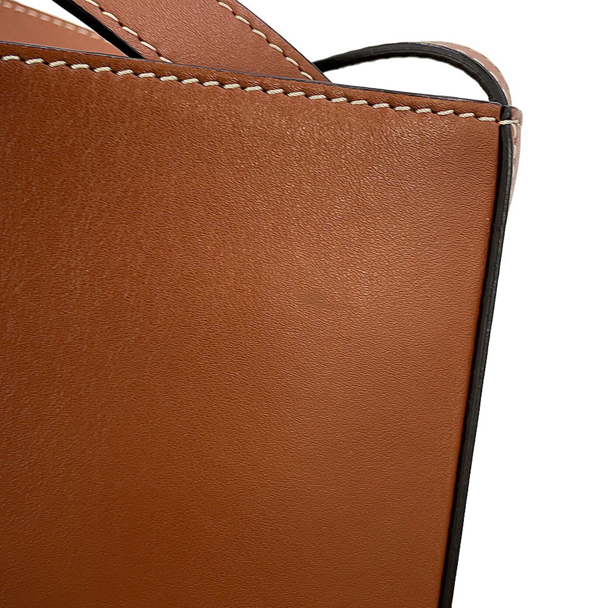 Celine Beige Brown Brown Leather Handbag (Pre-Owned)