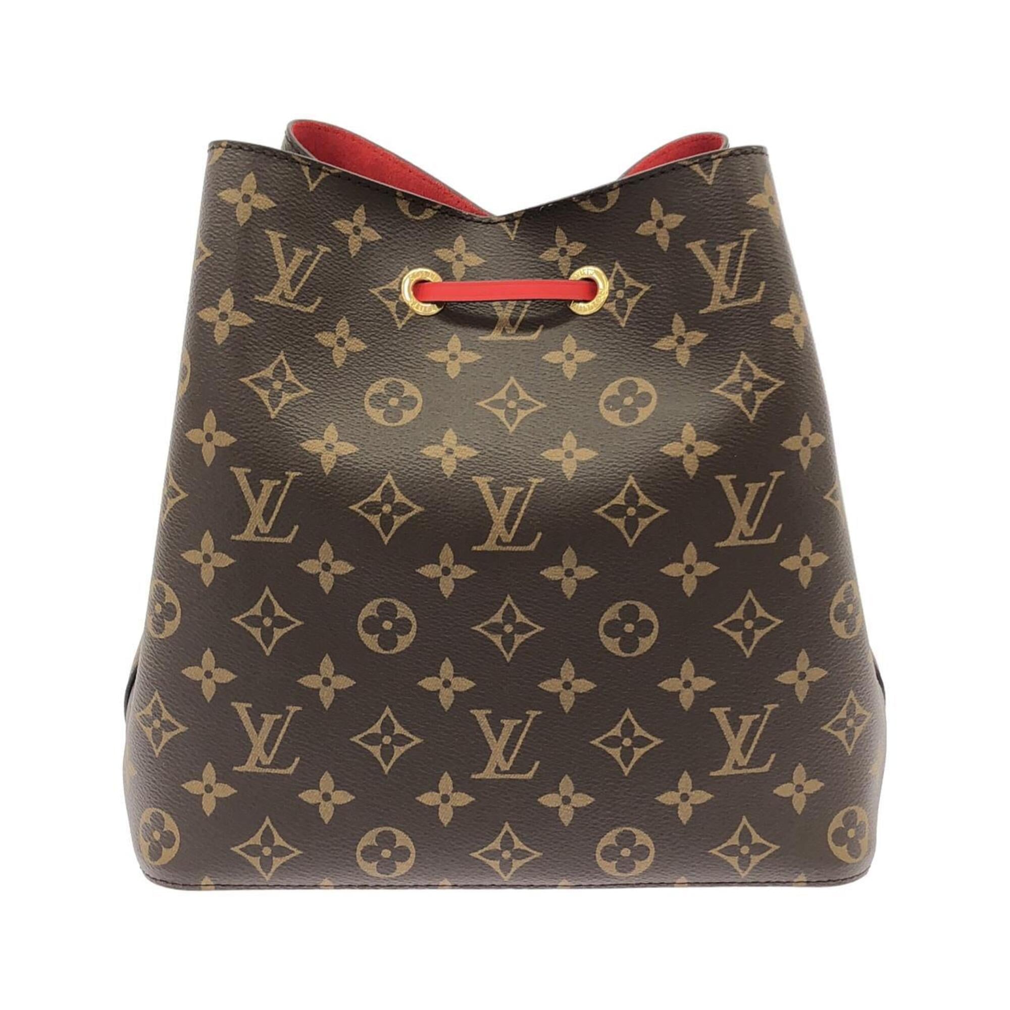 Louis Vuitton Coquelicots Marron Coated Canvas Shoulder Bag (Pre-Owned)