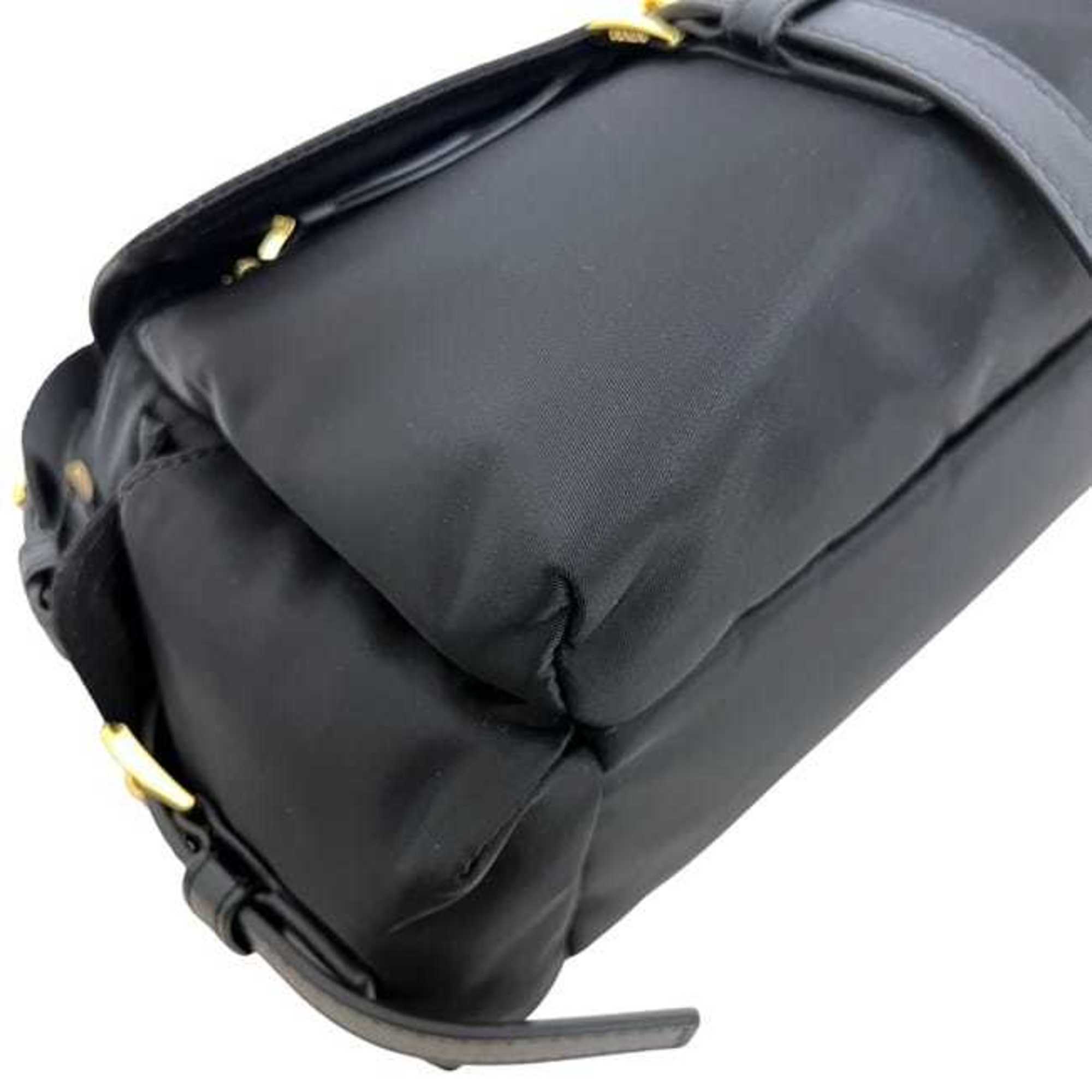 Prada Black Nero Nylon Shoulder Bag (Pre-Owned)