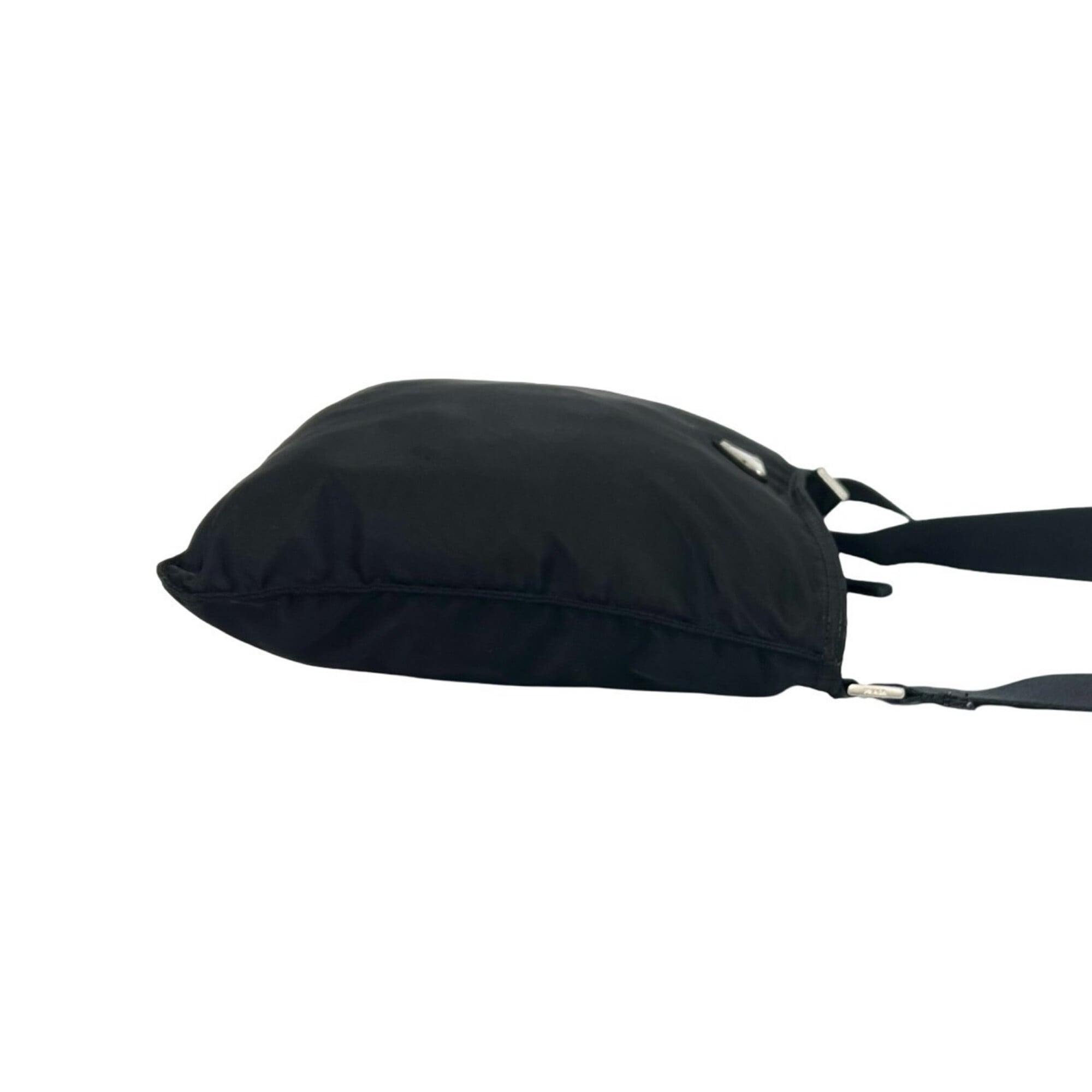 Prada Black Nylon Pochette Shoulder Bag (Pre-Owned)