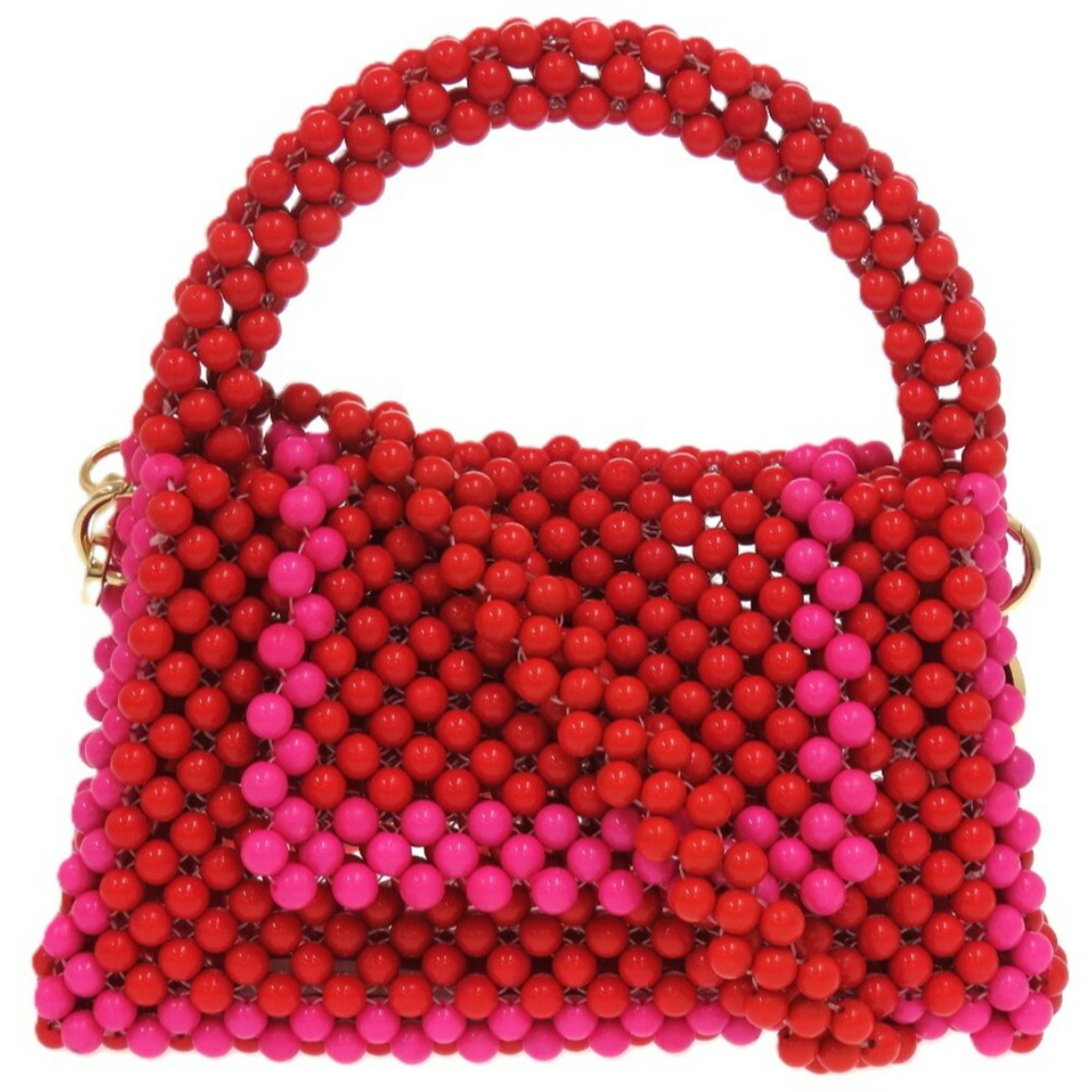 Kate Spade Pink Red Color Beads Shoulder Bag (Pre-Owned)