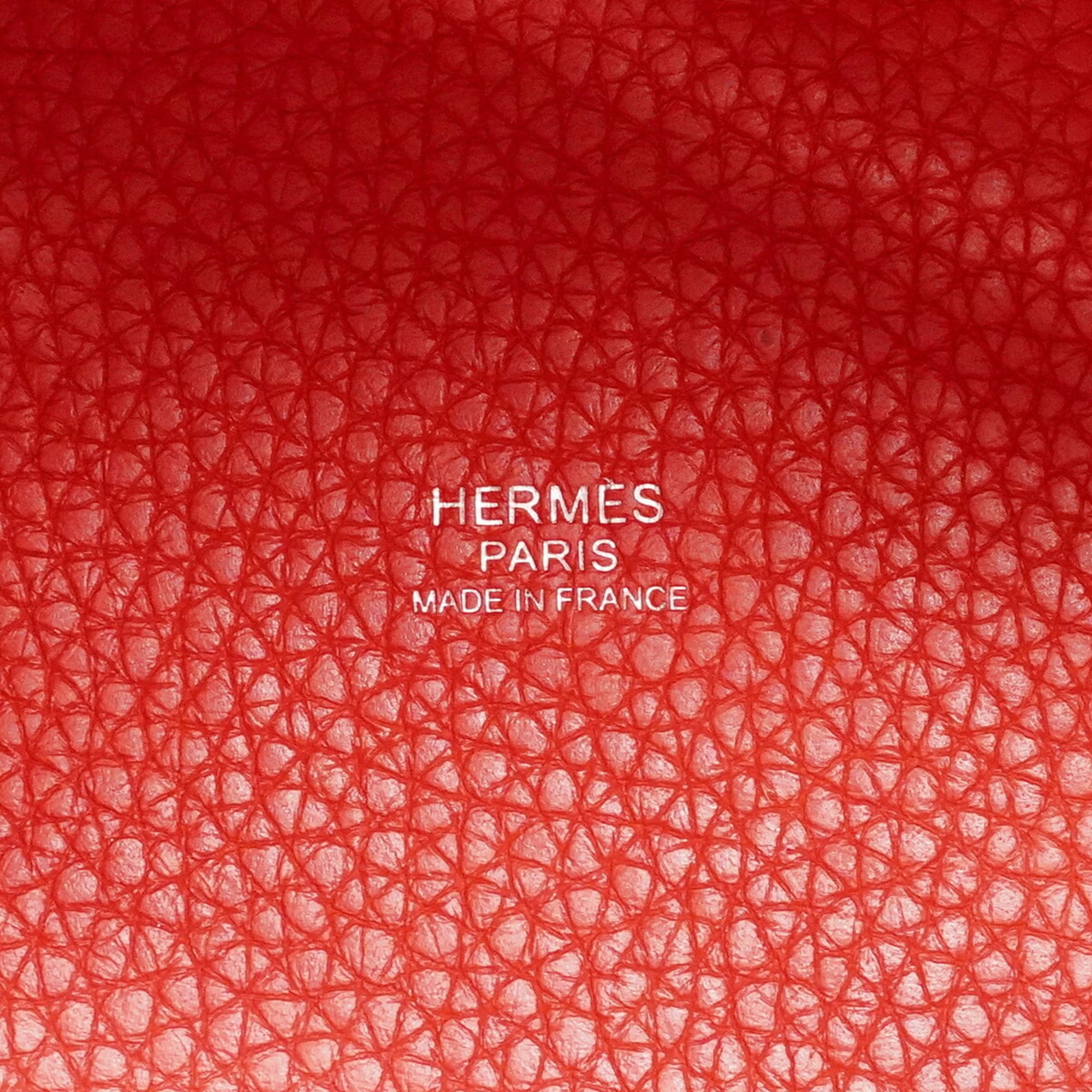 Hermes Pink Taurillon Clemence Leather Handbag (Pre-Owned)