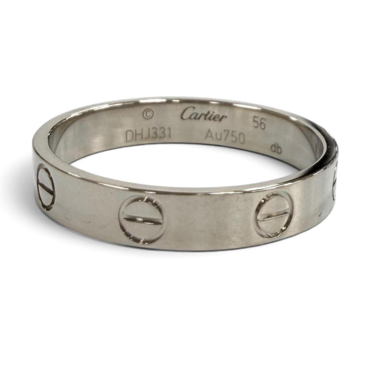 Cartier White Gold White Gold (18K) Band Ring (Pre-Owned)