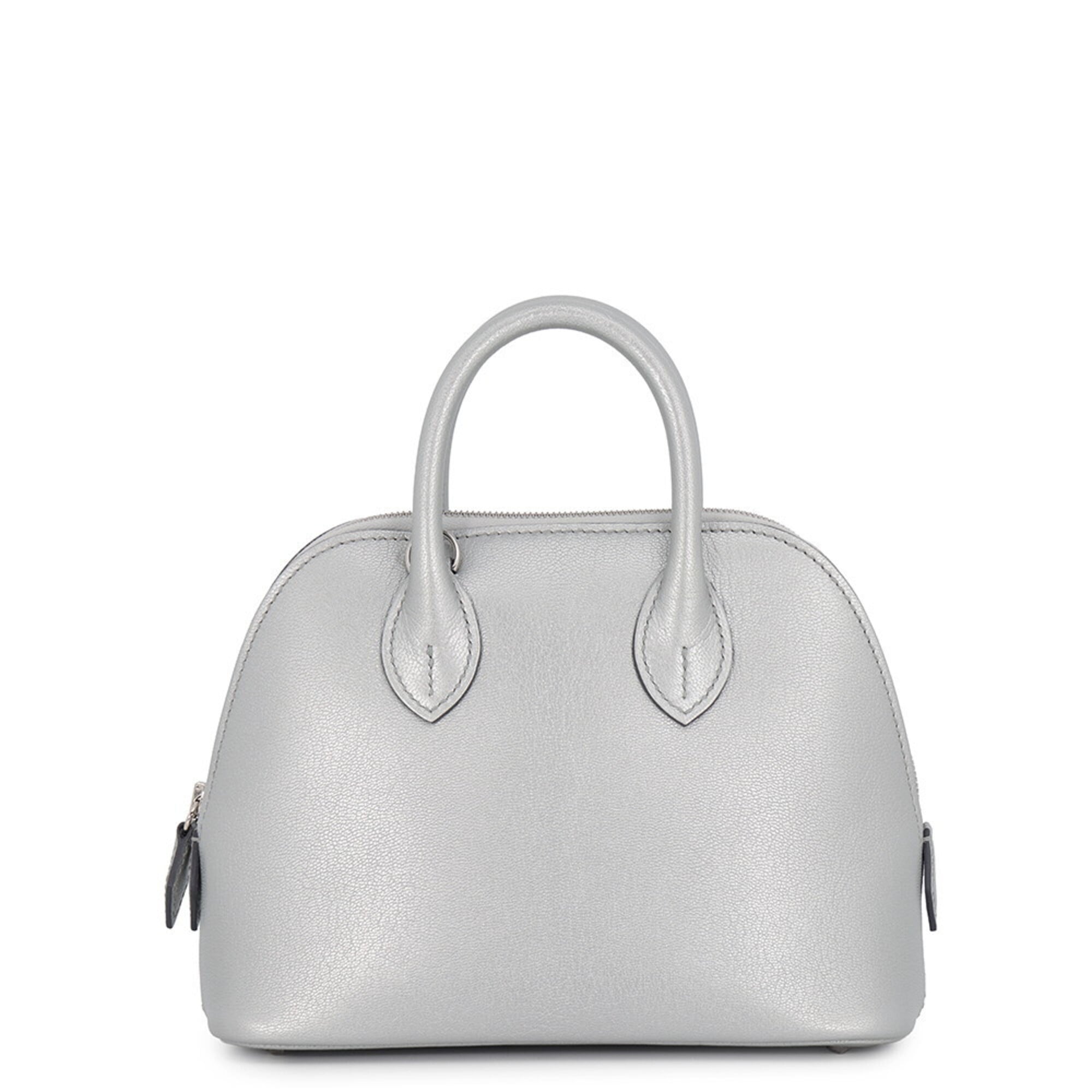 Hermes Argent Chevre Leather Handbag (Pre-Owned)