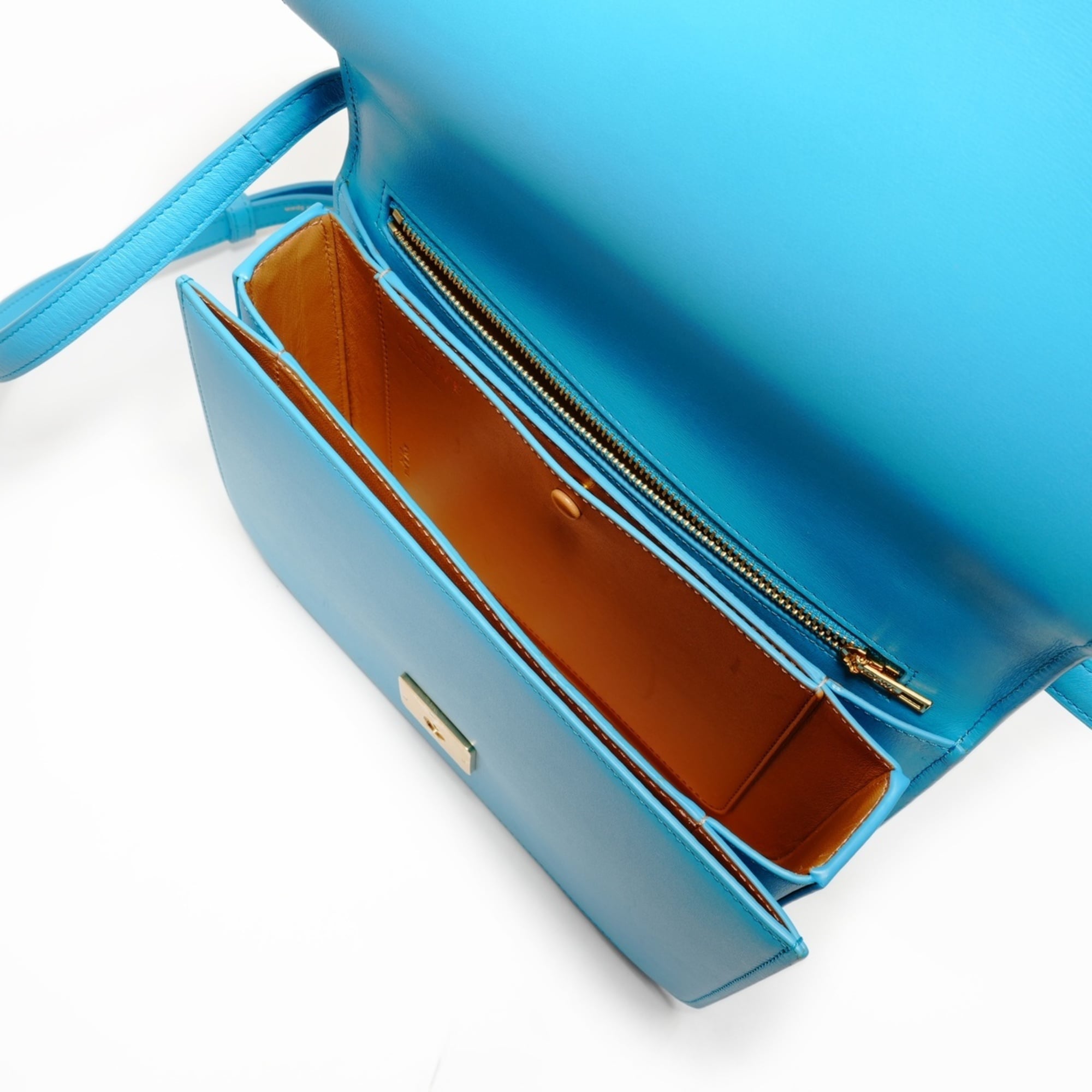 Loewe Blue Leather Shoulder Bag (Pre-Owned)