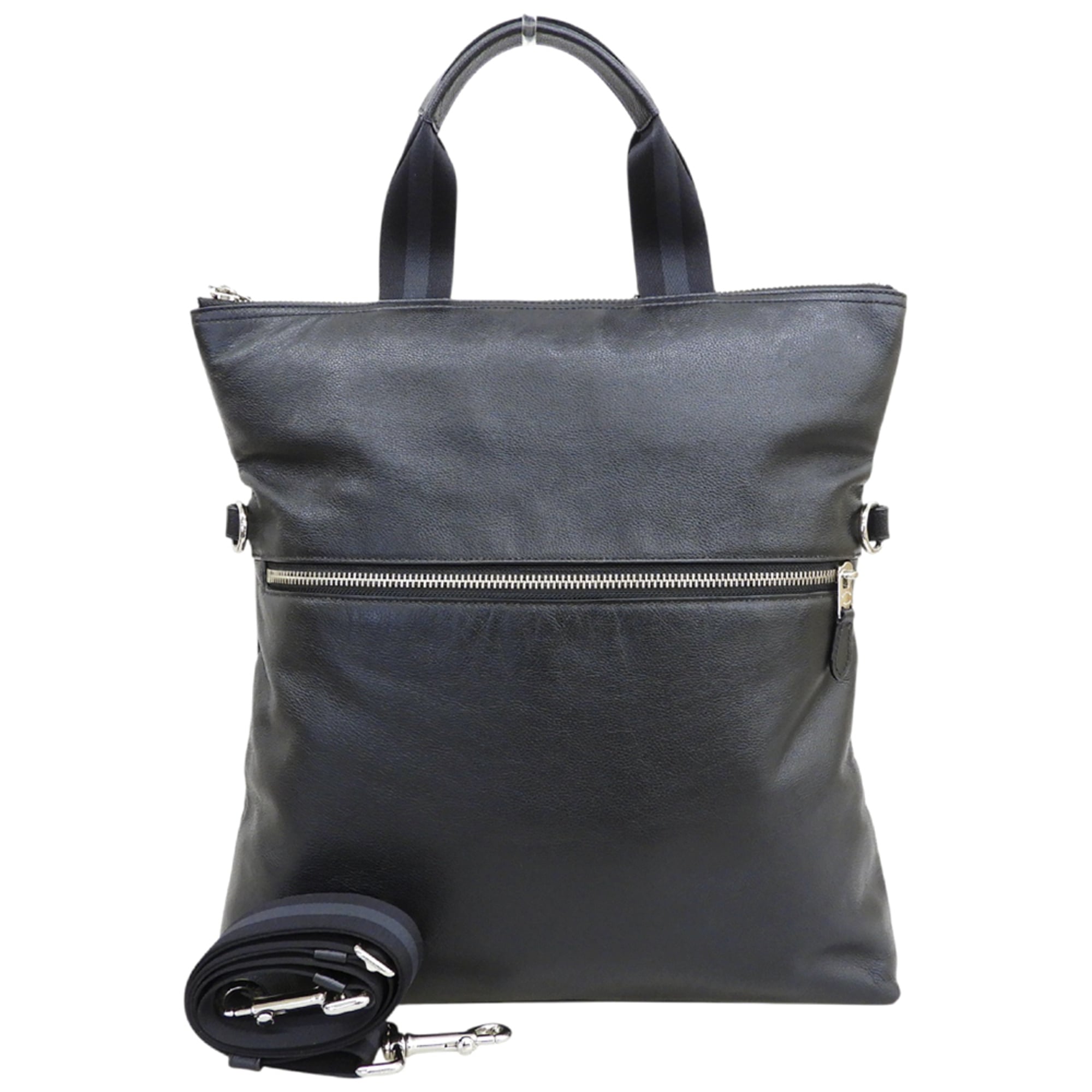 Coach Black Leather Shoulder Bag (Pre-Owned)
