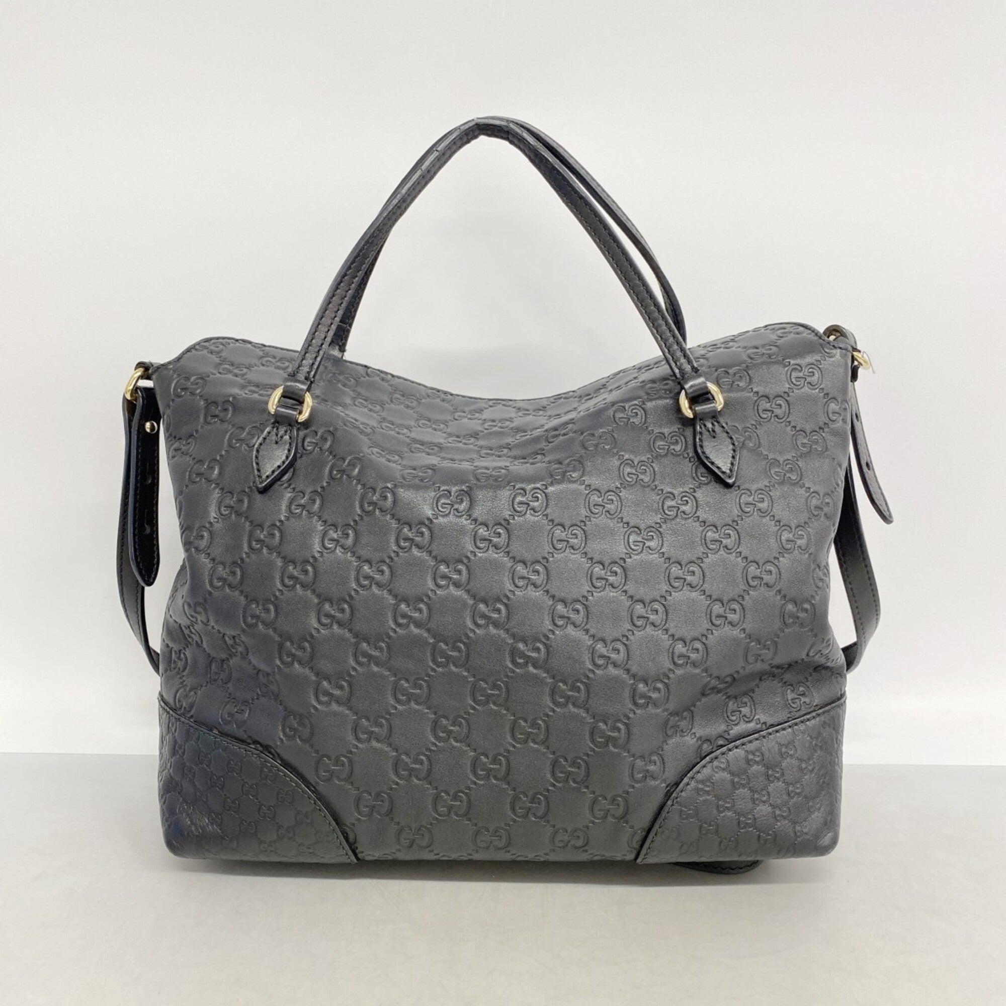 Gucci Black Leather Handbag (Pre-Owned)
