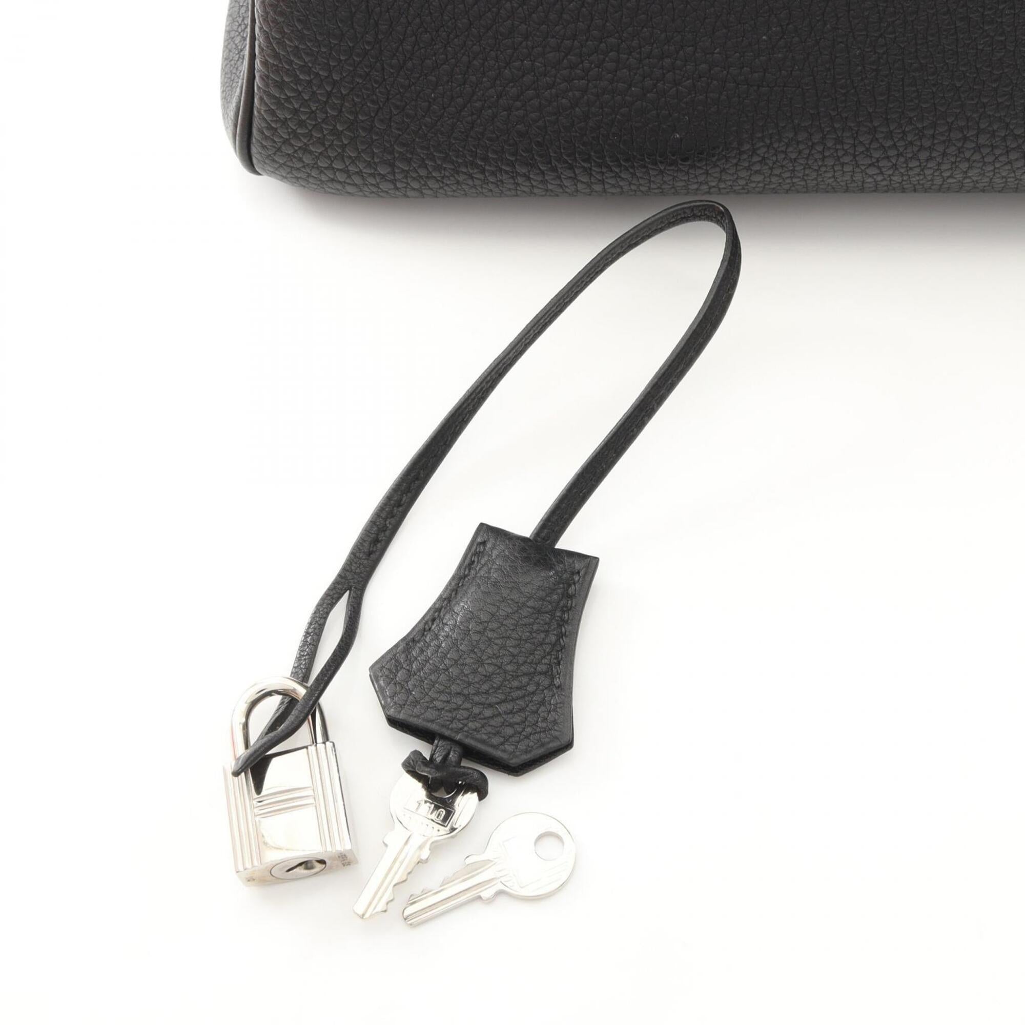 Hermes Black Togo Leather Leather Handbag (Pre-Owned)