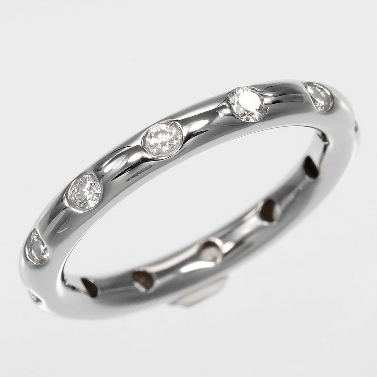 Tiffany Silver Platinum 950 Band Ring (Pre-Owned)