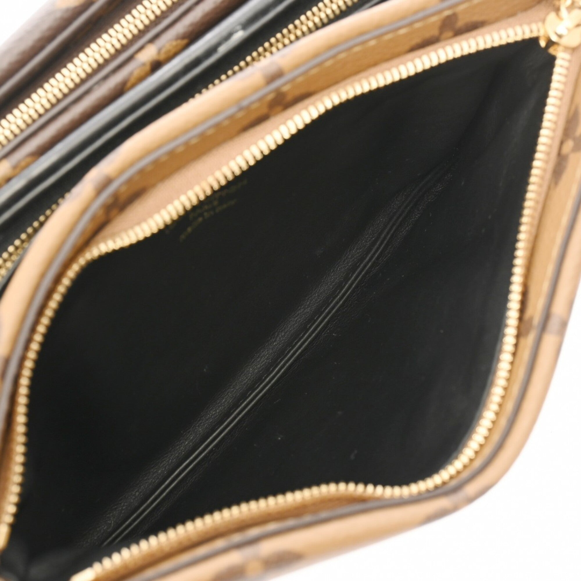 Louis Vuitton Black Brown Monogram Canvas Pochette Shoulder Bag (Pre-Owned)