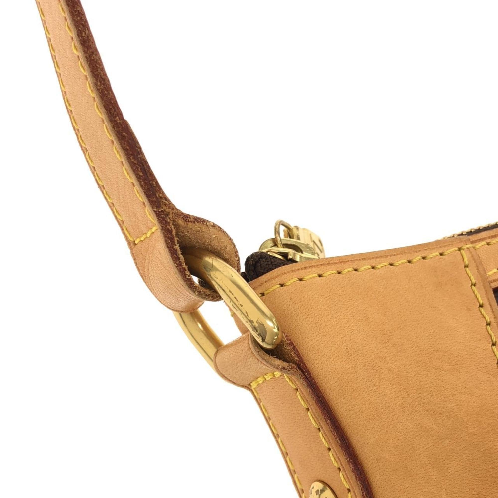 Louis Vuitton Marron Coated Canvas Shoulder Bag (Pre-Owned)