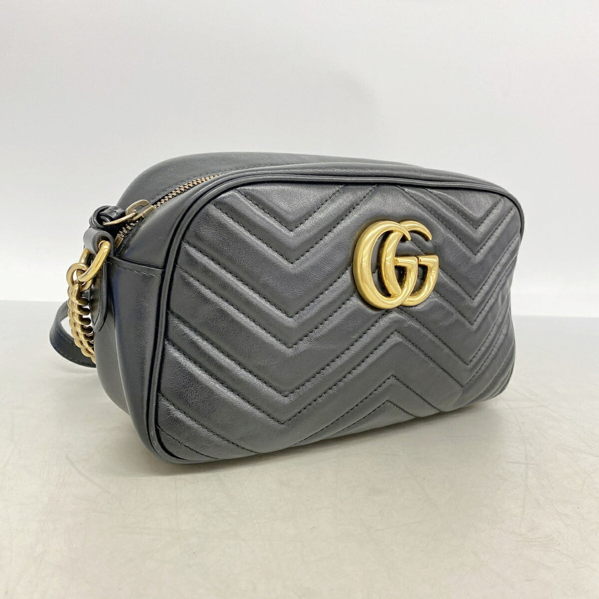Gucci Black Leather Shoulder Bag (Pre-Owned)