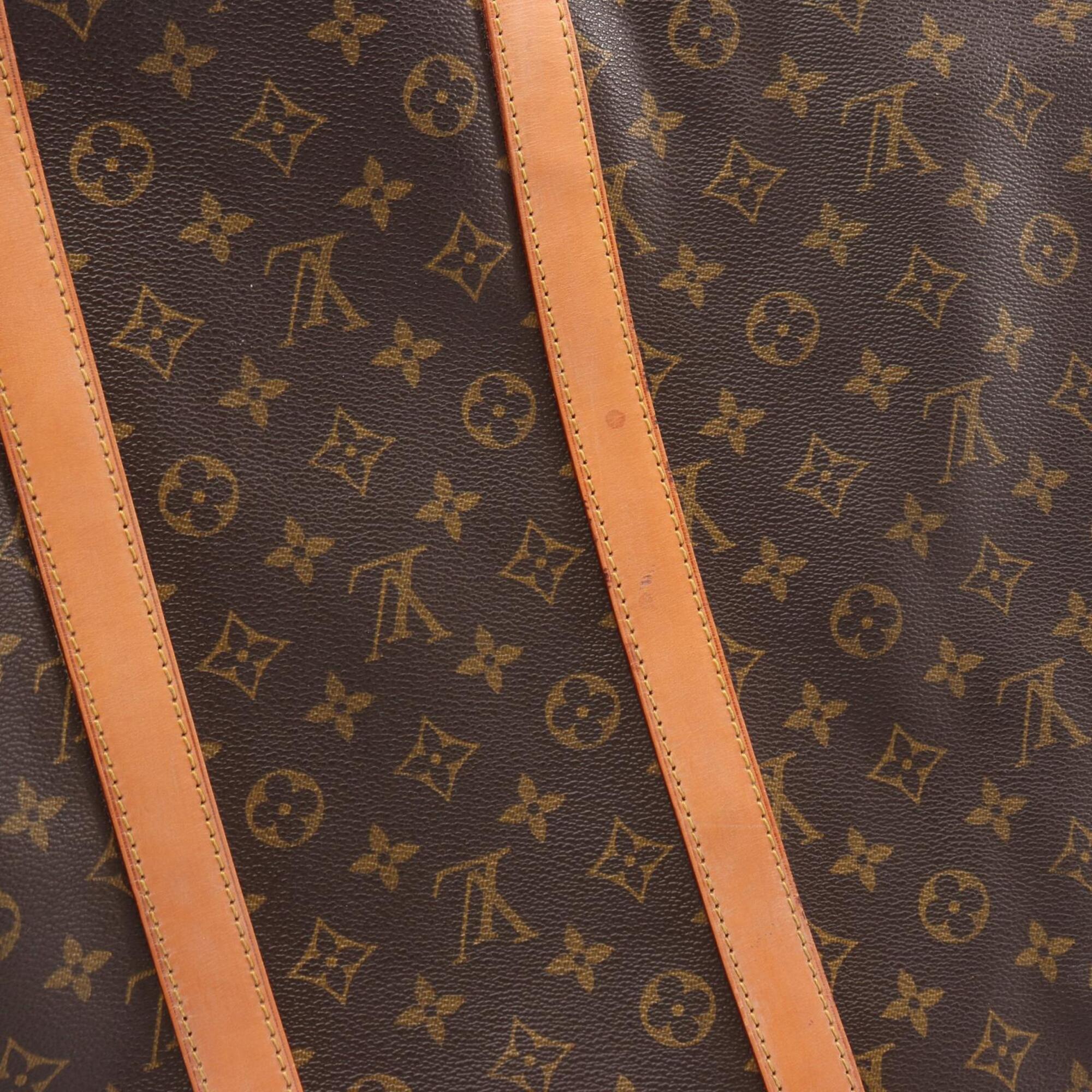 Louis Vuitton Brown Monogram Coated Canvas Leather Boston Bag Handbag (Pre-Owned)