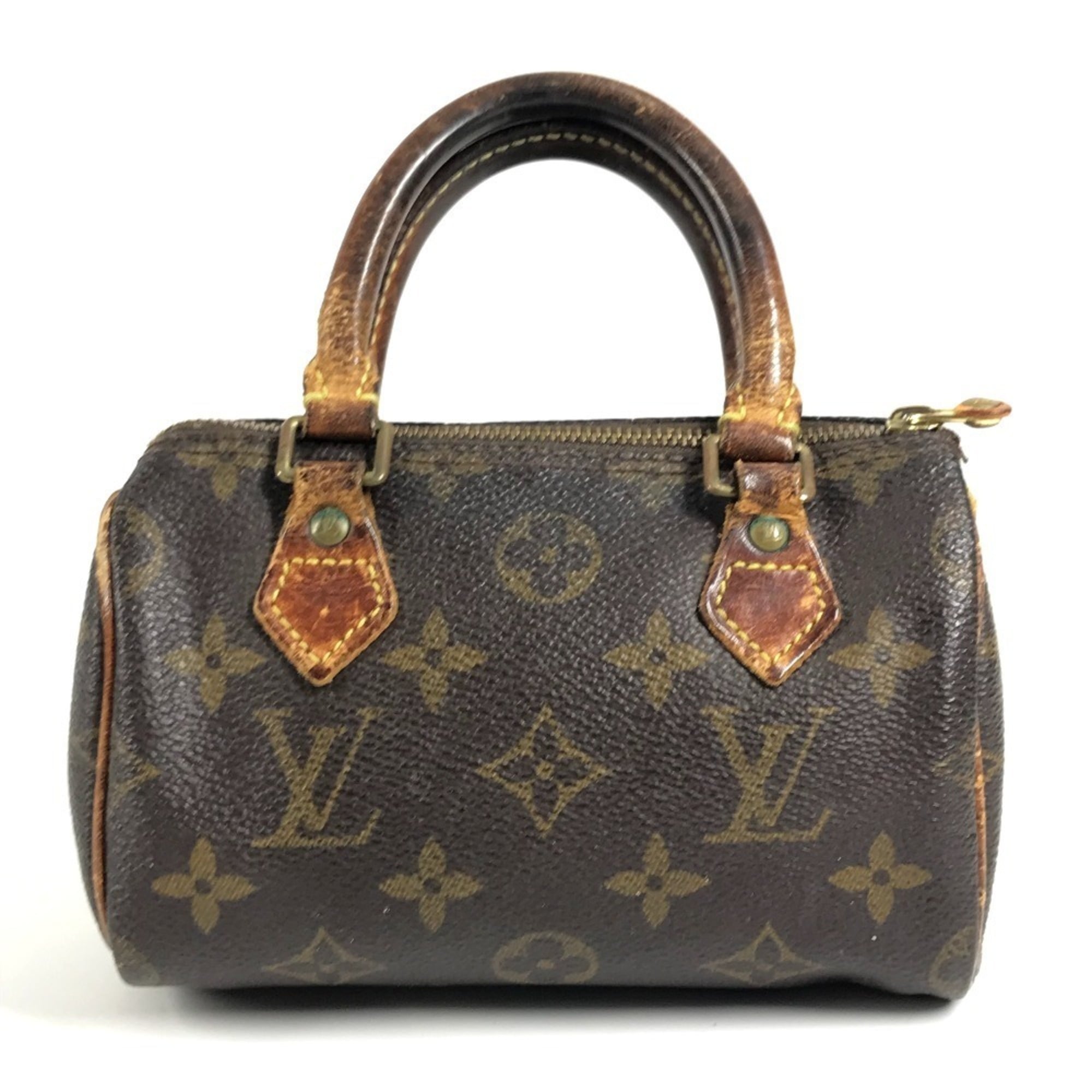 Louis Vuitton Brown Canvas Monogram Boston Bag Handbag (Pre-Owned)