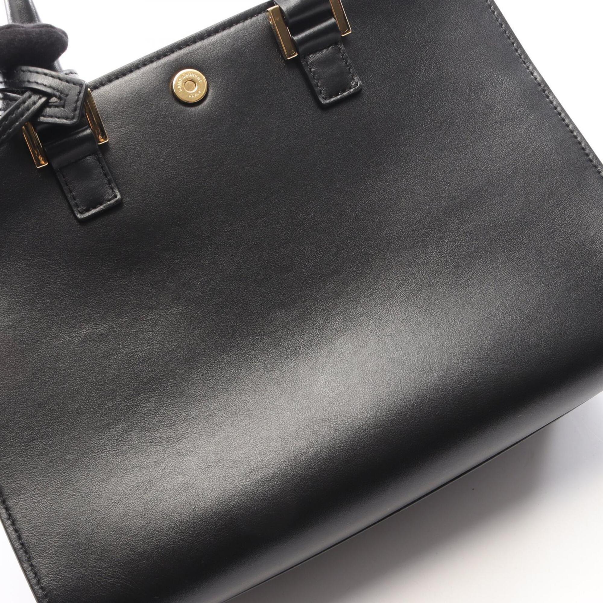 Saint Laurent Black Leather Handbag (Pre-Owned)