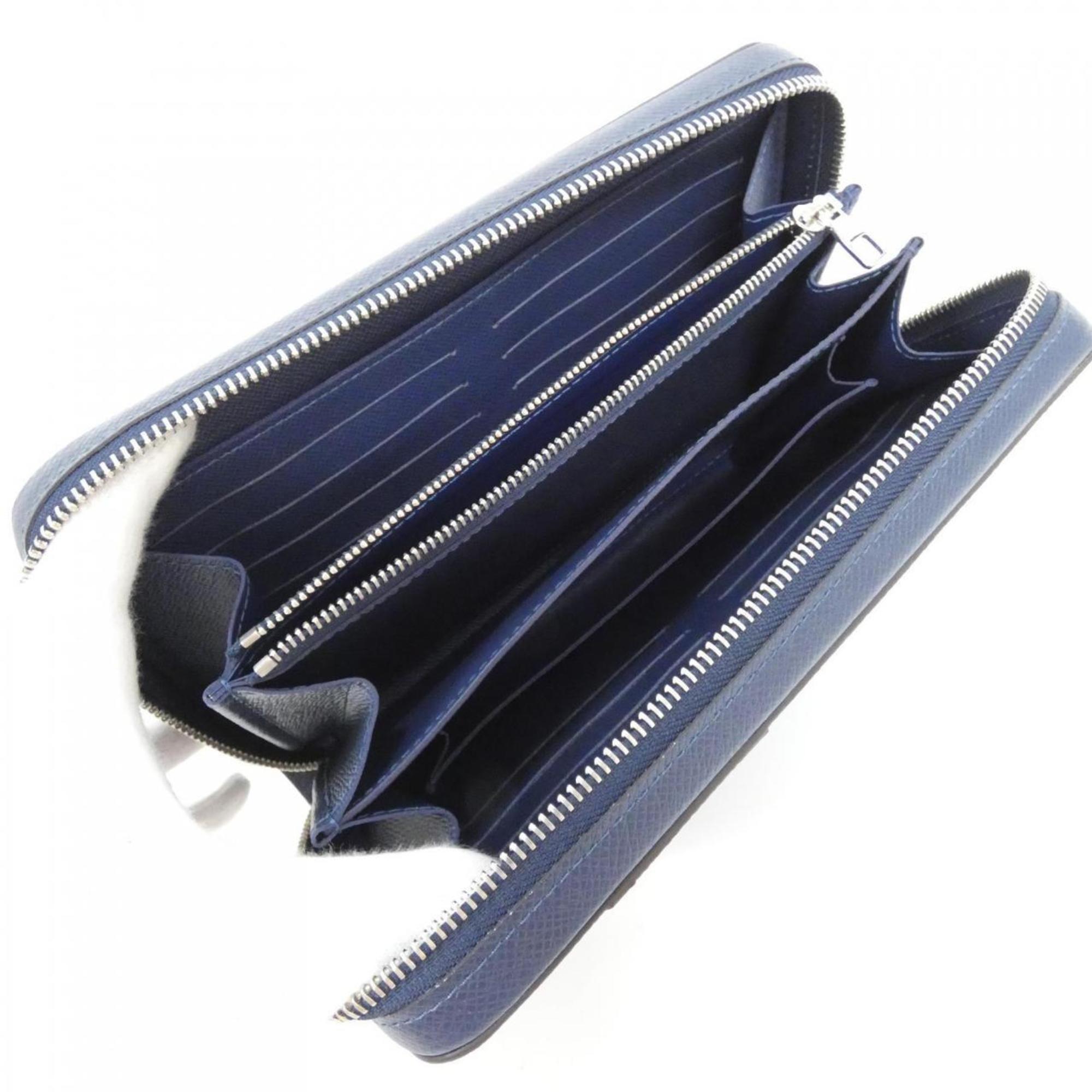 Louis Vuitton Blue Leather Long Wallet (Bi-Fold) (Pre-Owned)