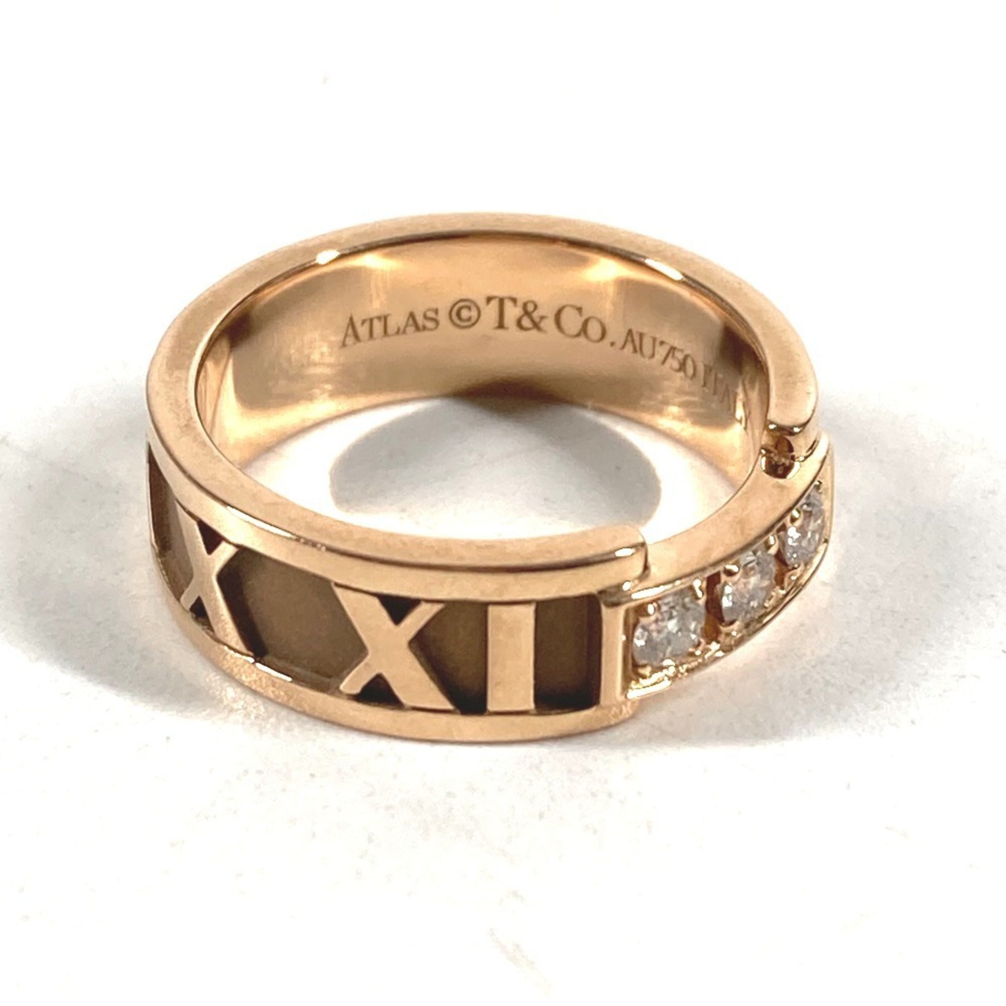 Tiffany Atlas Pink Gold (18K) Band Ring (Pre-Owned)