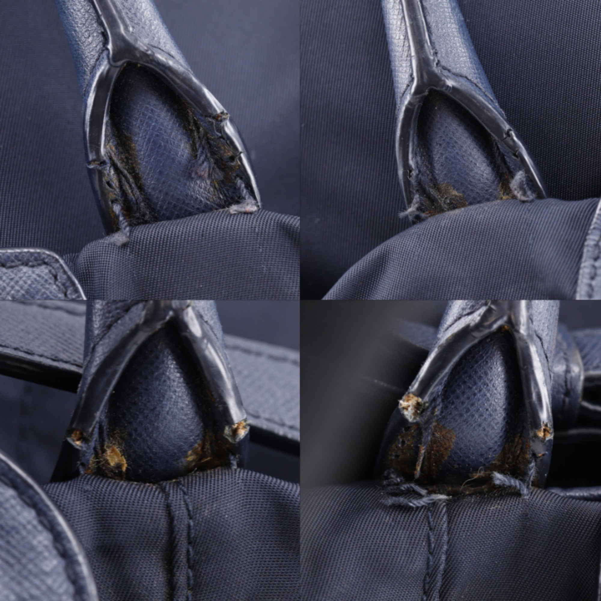 Prada Navy Nylon Handbag (Pre-Owned)