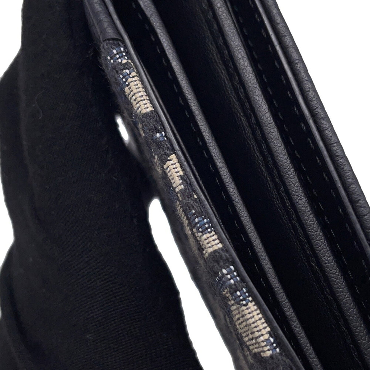 Christian Dior Beige Black Jacquard Wallet (Bi-Fold) (Pre-Owned)