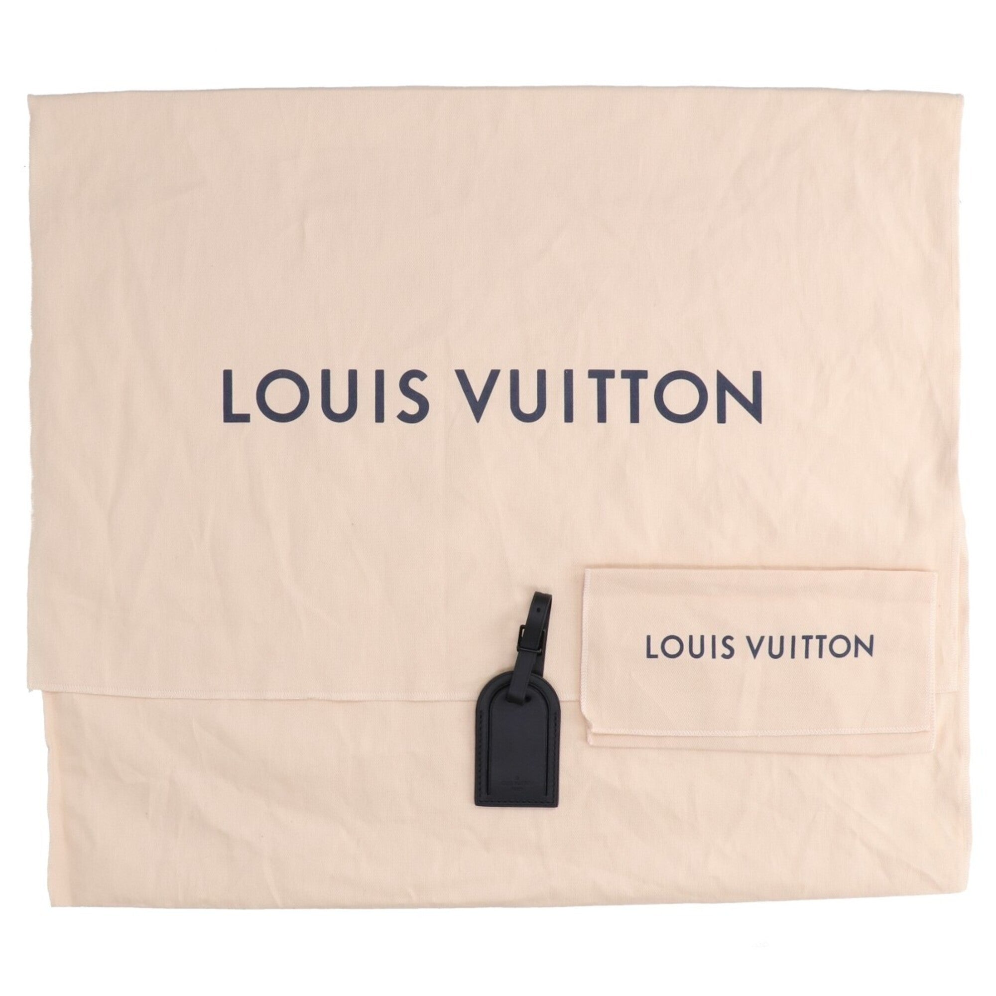 Louis Vuitton Black Leather Tote Bag (Pre-Owned)