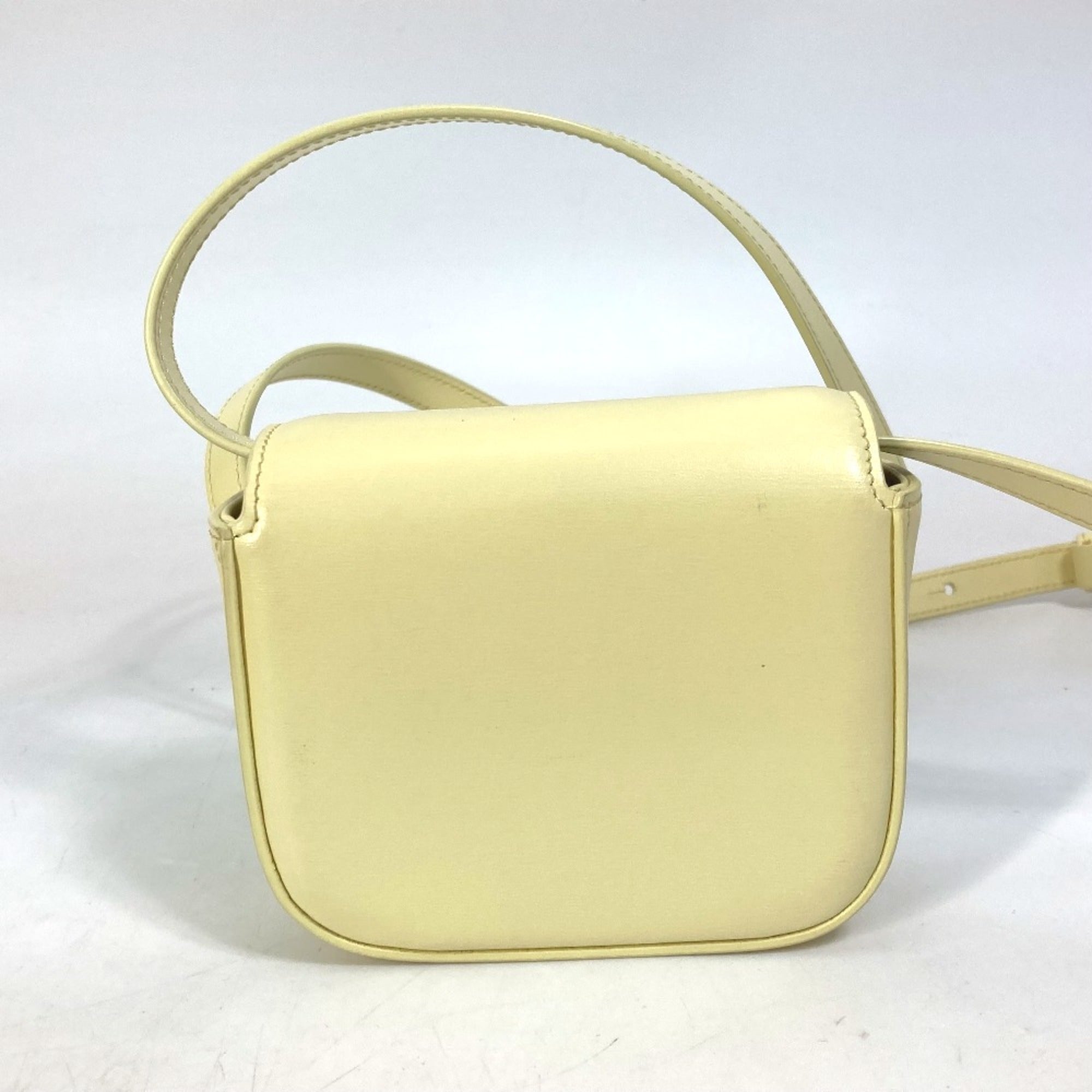 Celine Yellow Leather Shoulder Bag (Pre-Owned)