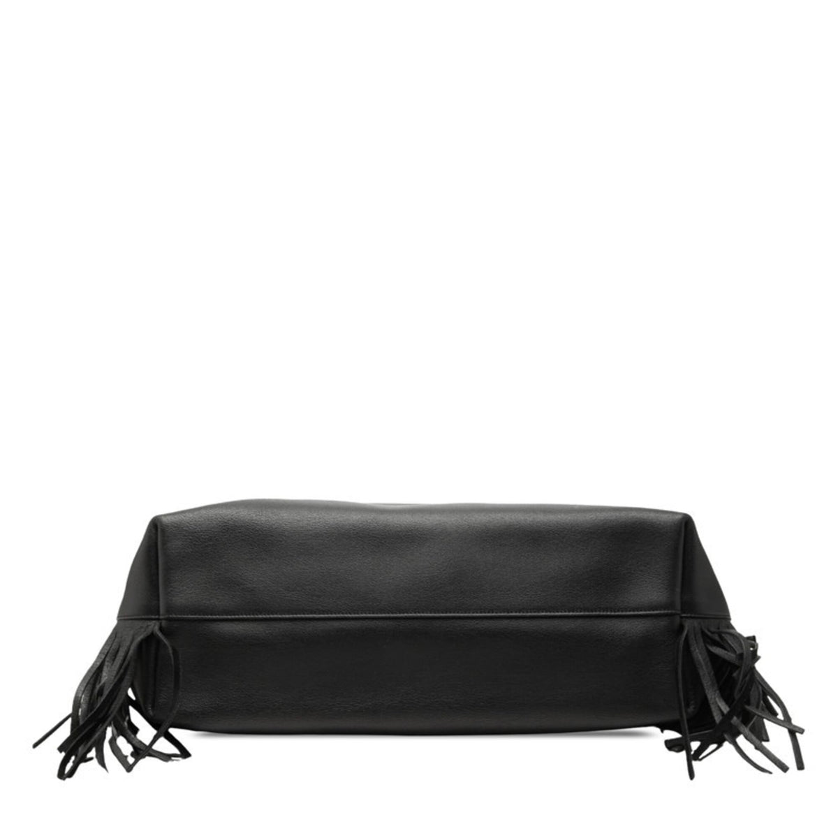 Saint Laurent Black Leather Shoulder Bag Tote Bag (Pre-Owned)