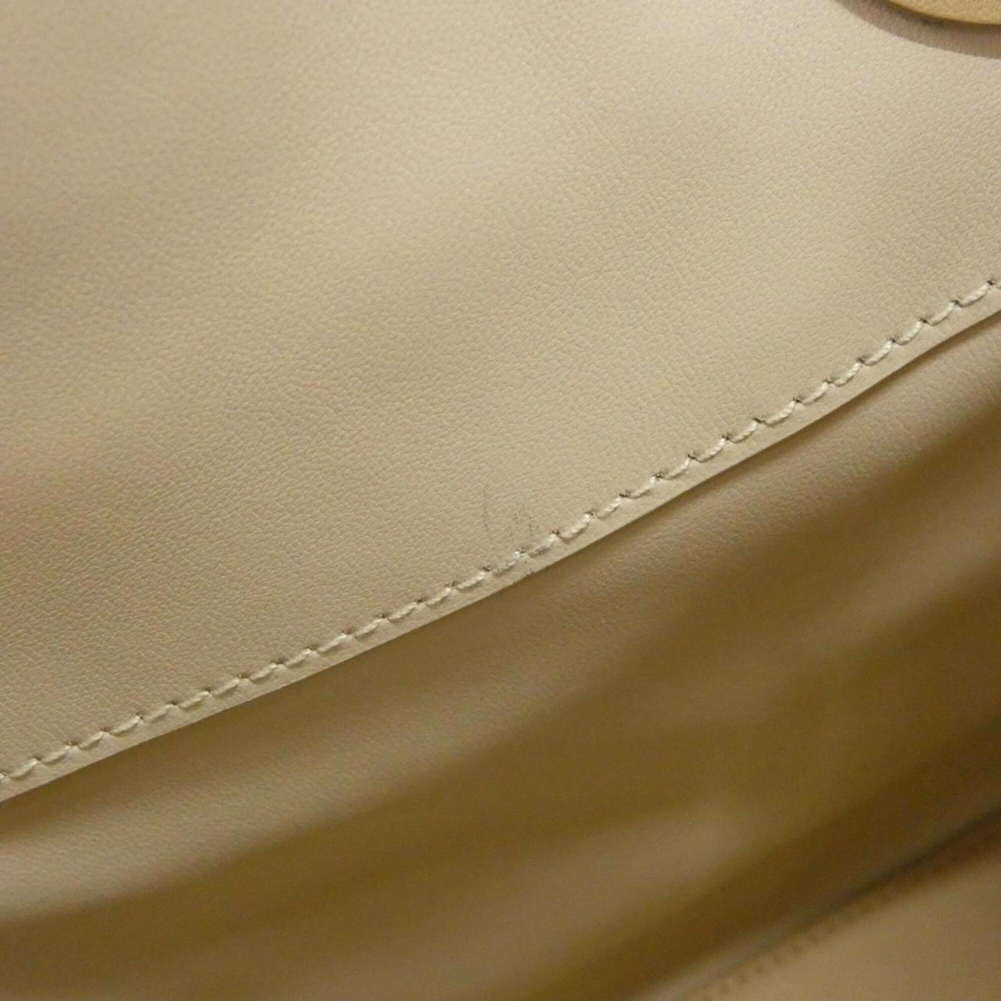 Christian Dior Beige Leather Handbag (Pre-Owned)