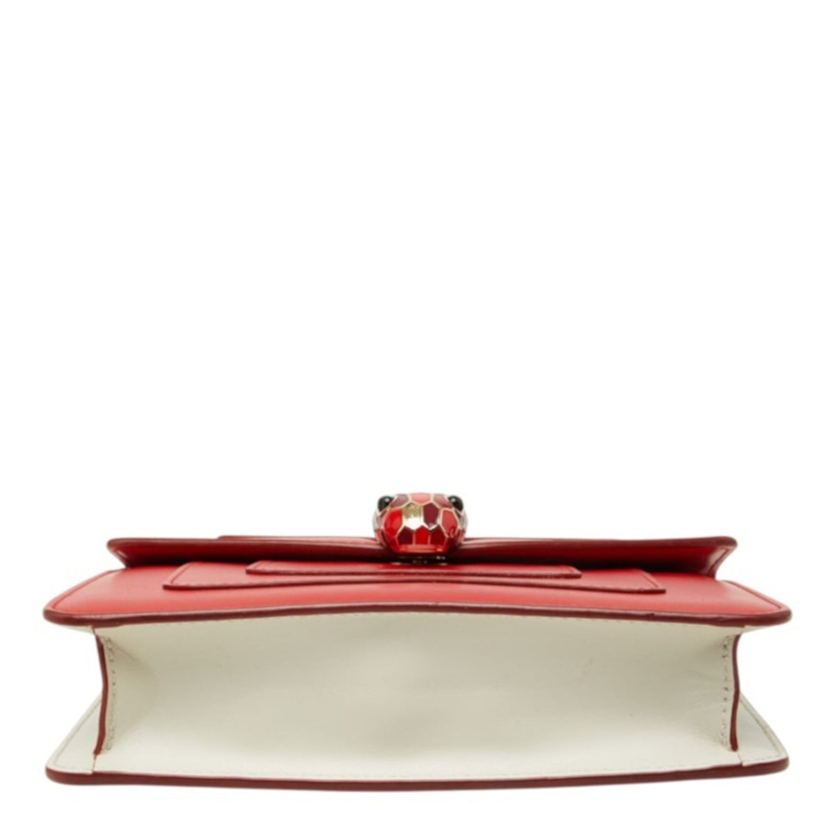 Bvlgari Red Color Leather Shoulder Bag (Pre-Owned)