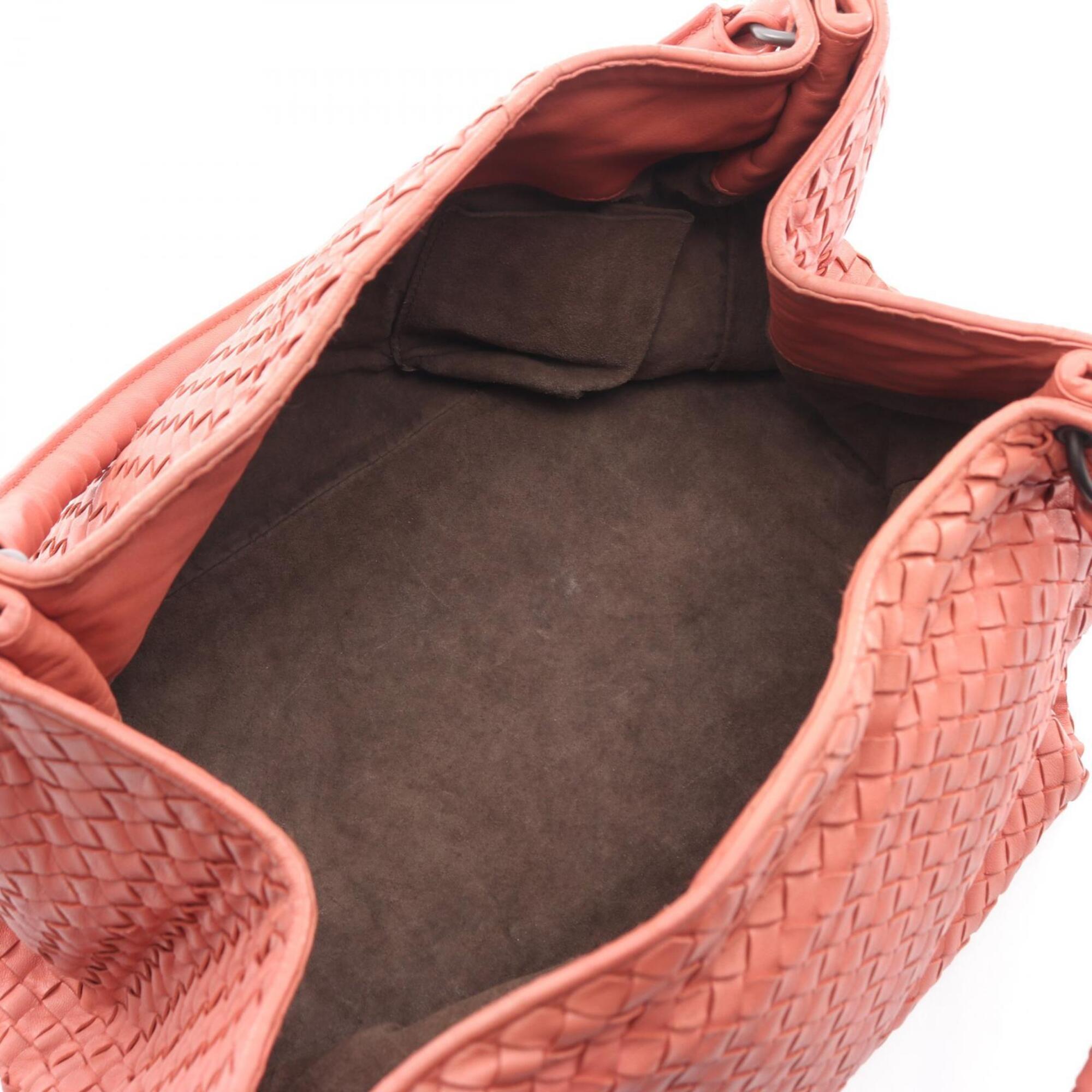 Bottega Veneta Pink Leather Handbag Tote Bag (Pre-Owned)