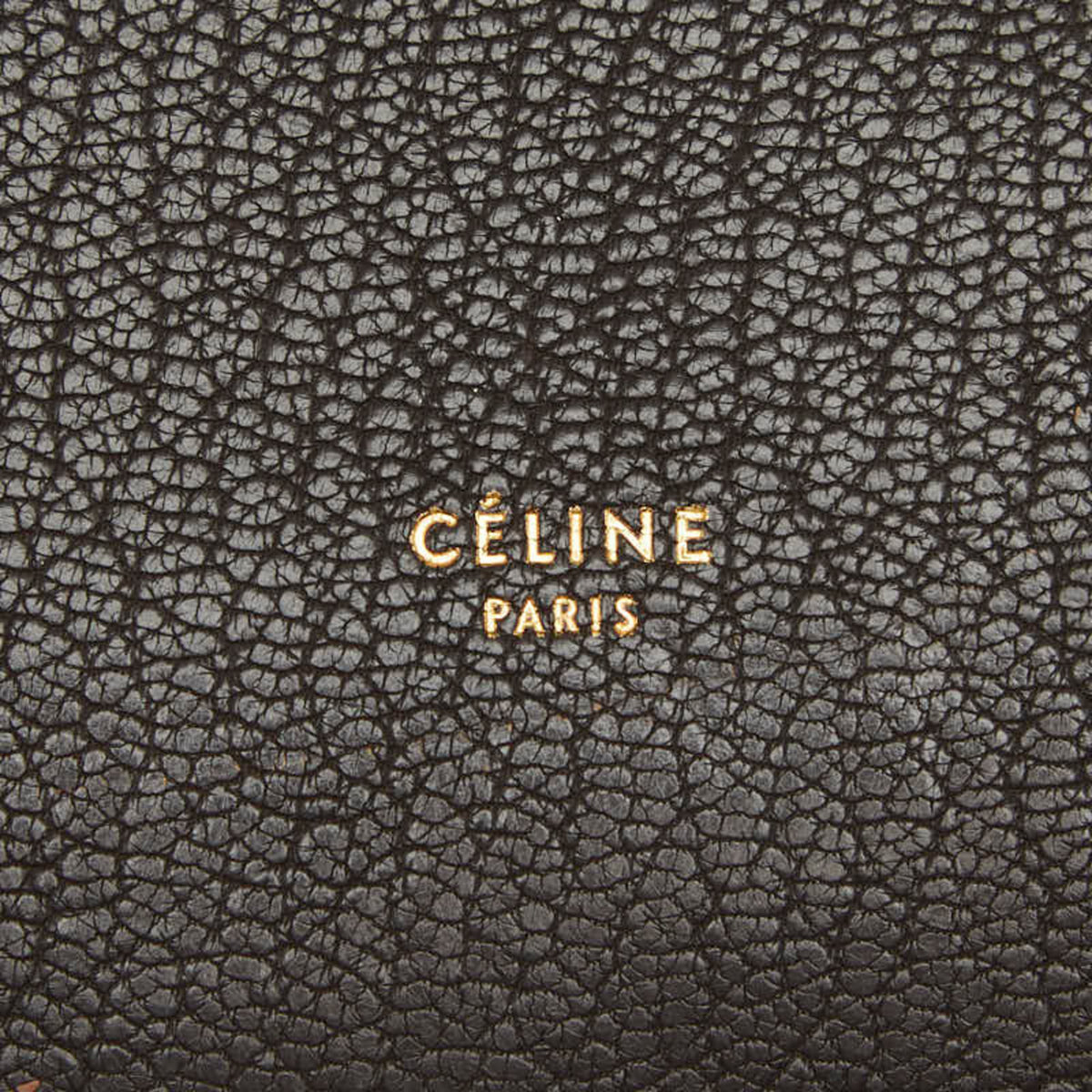 Celine Dark Brown Leather Handbag Shoulder Bag (Pre-Owned)