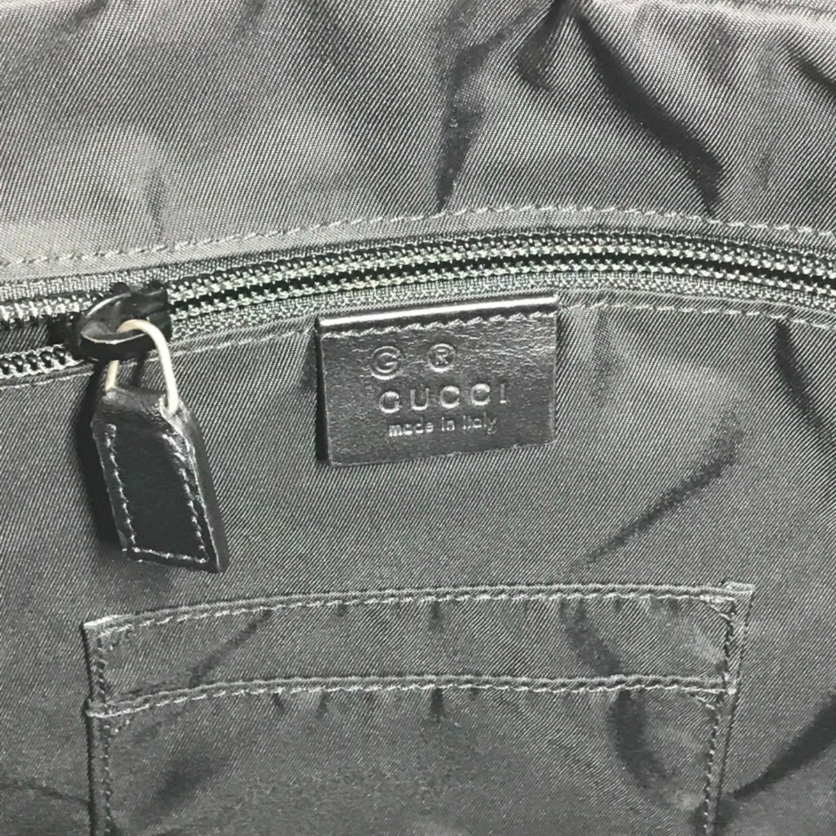 Gucci Black Leather Tote Bag (Pre-Owned)