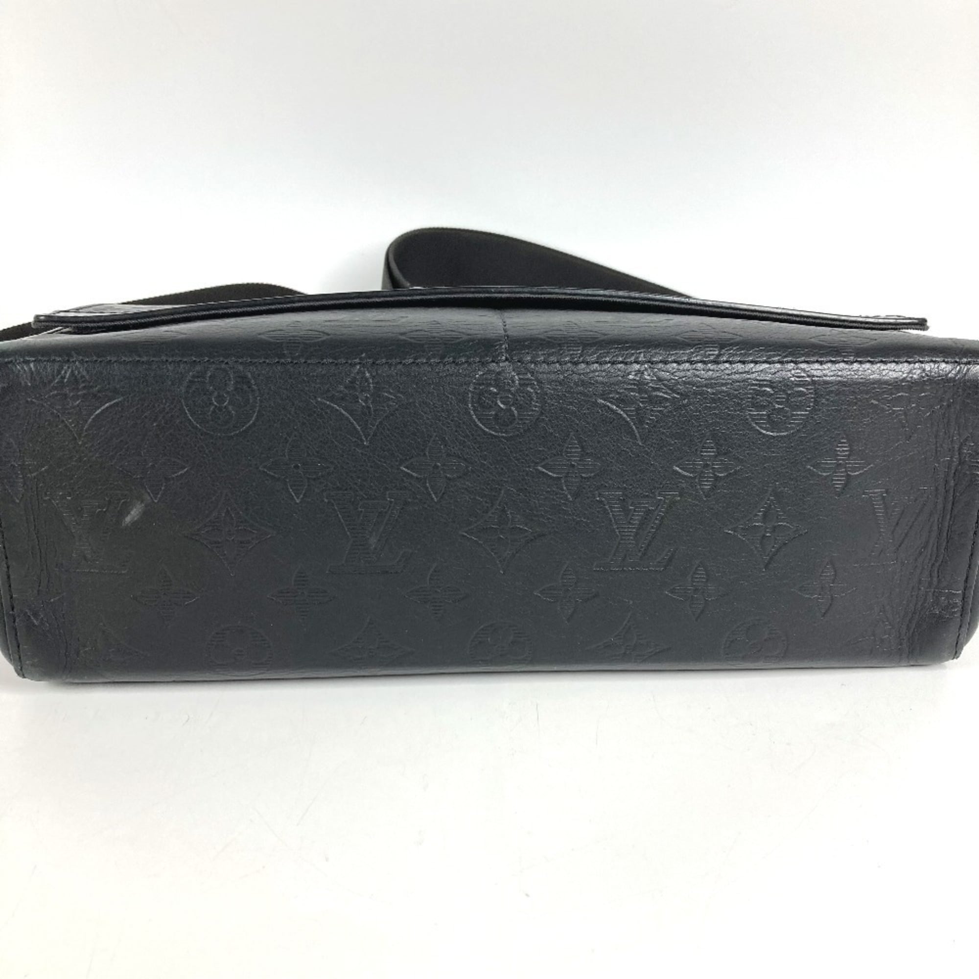 Louis Vuitton Monogram Shadow Black Monogram Shadow Messenger Bag Shoulder Bag (Pre-Owned)