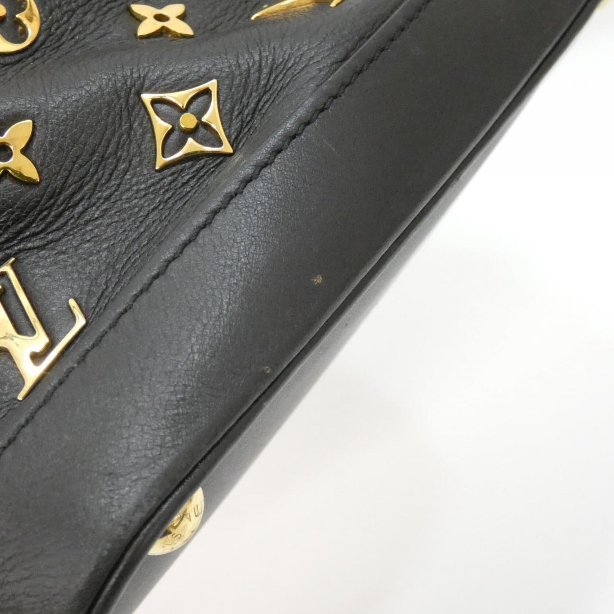 Louis Vuitton Black Leather Shoulder Bag (Pre-Owned)