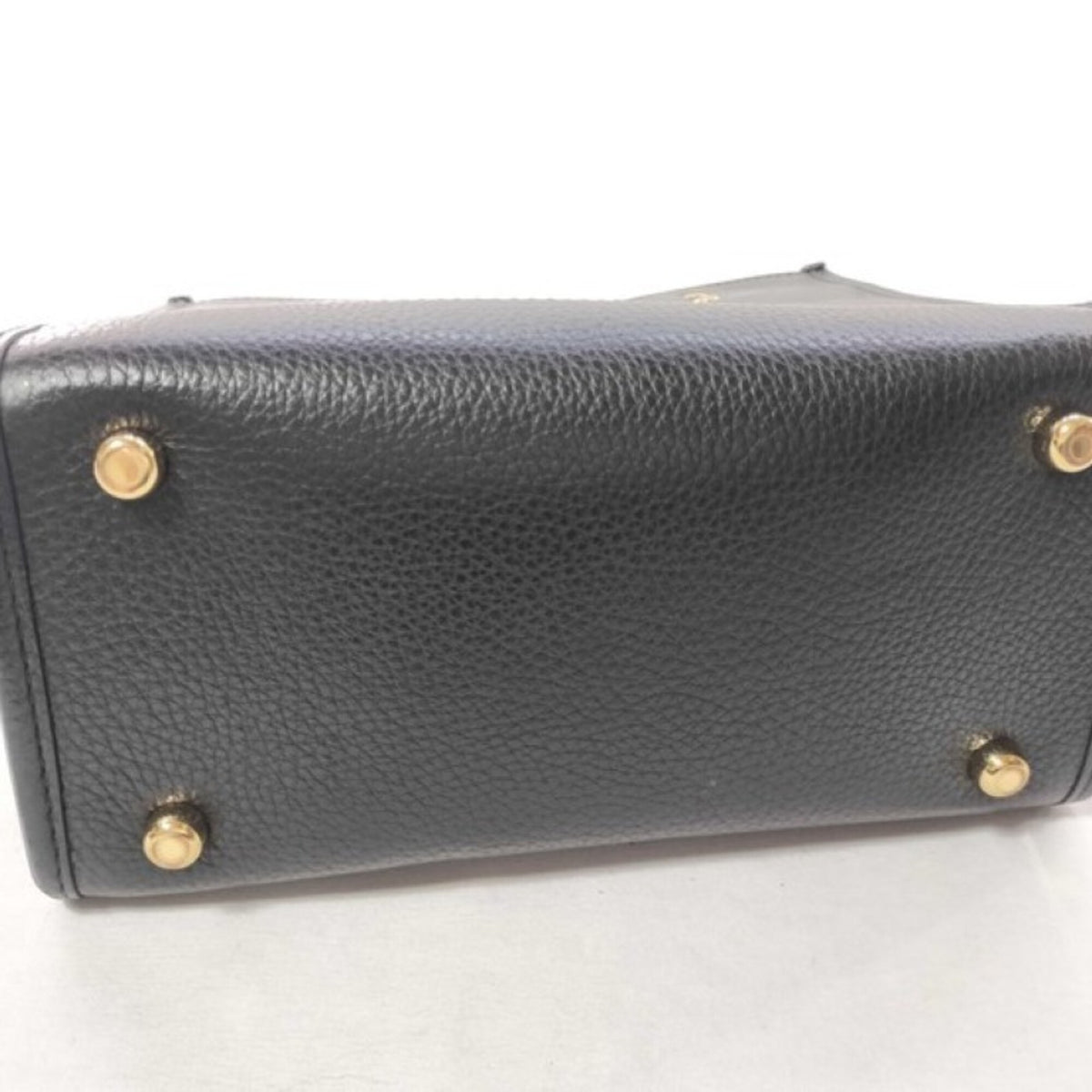 Coach Black Leather Handbag Shoulder Bag Tote Bag (Pre-Owned)