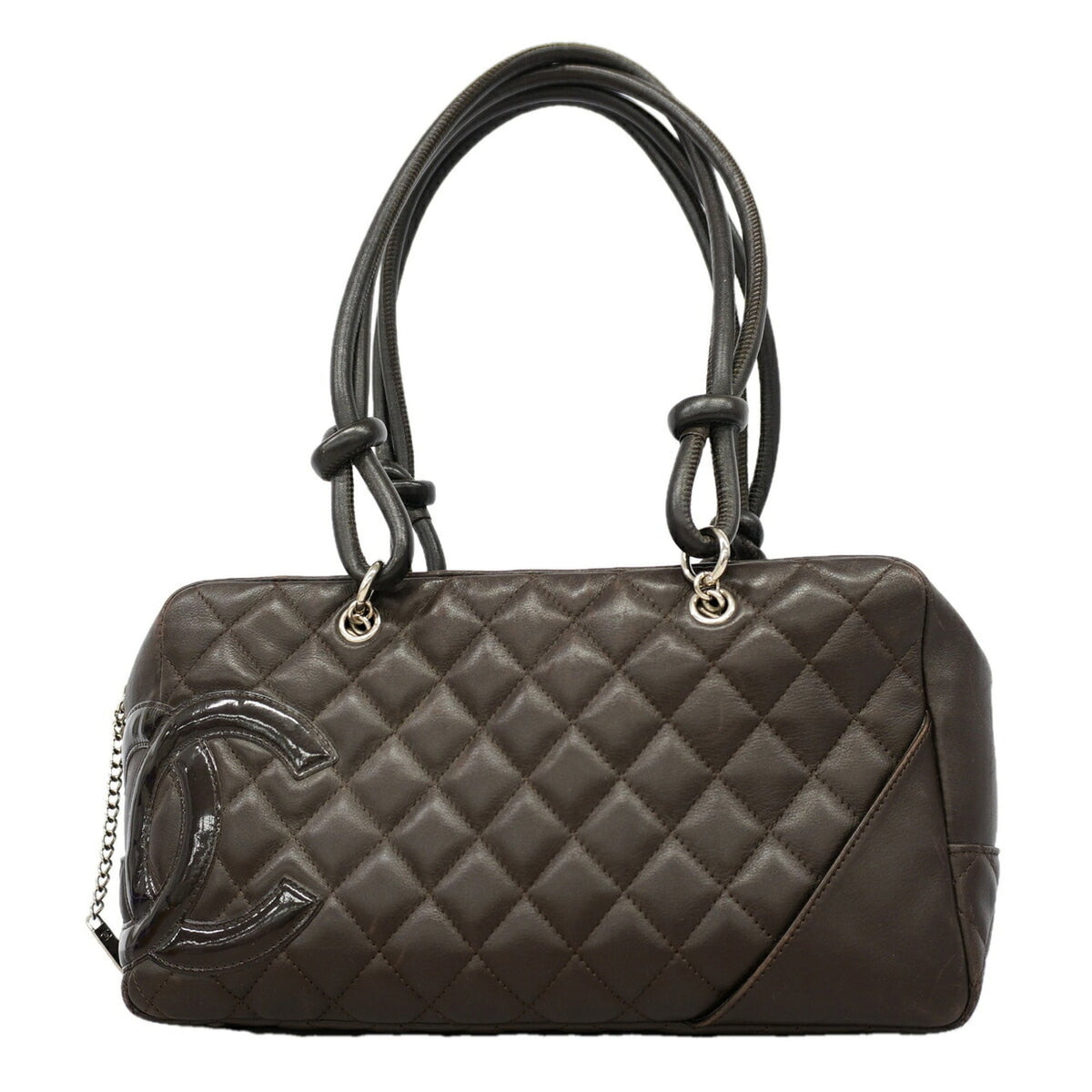 Chanel Dark Brown Leather Shoulder Bag (Pre-Owned)