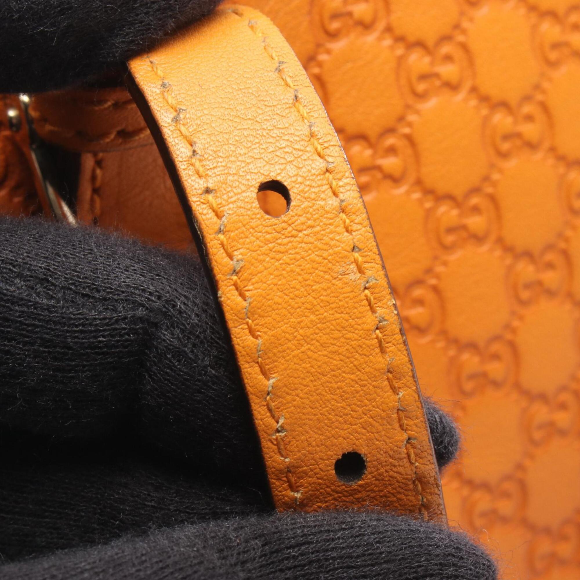 Gucci Orange Leather Handbag (Pre-Owned)