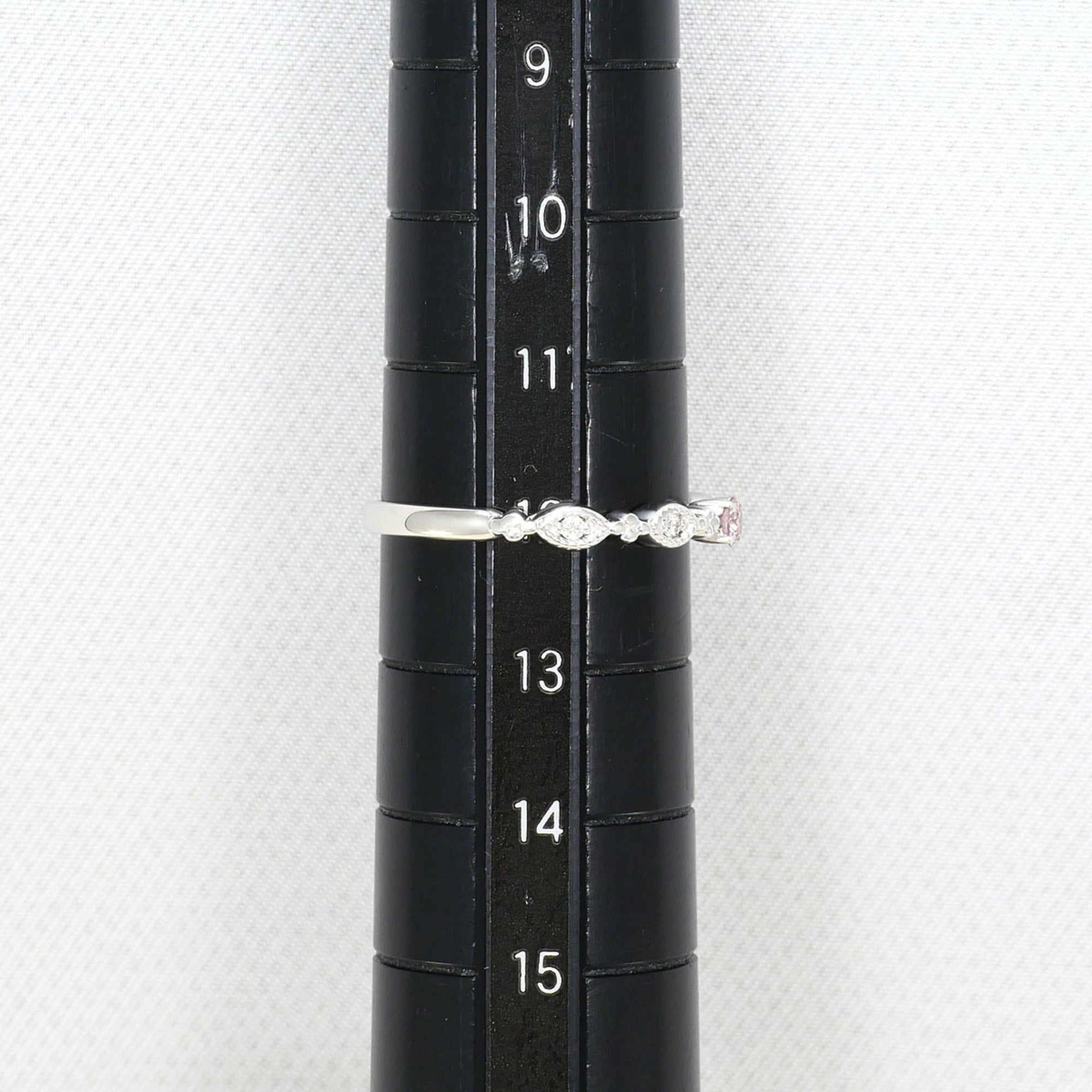 Unbranded Pink White Gold White Gold (18K) Band Ring (Pre-Owned)
