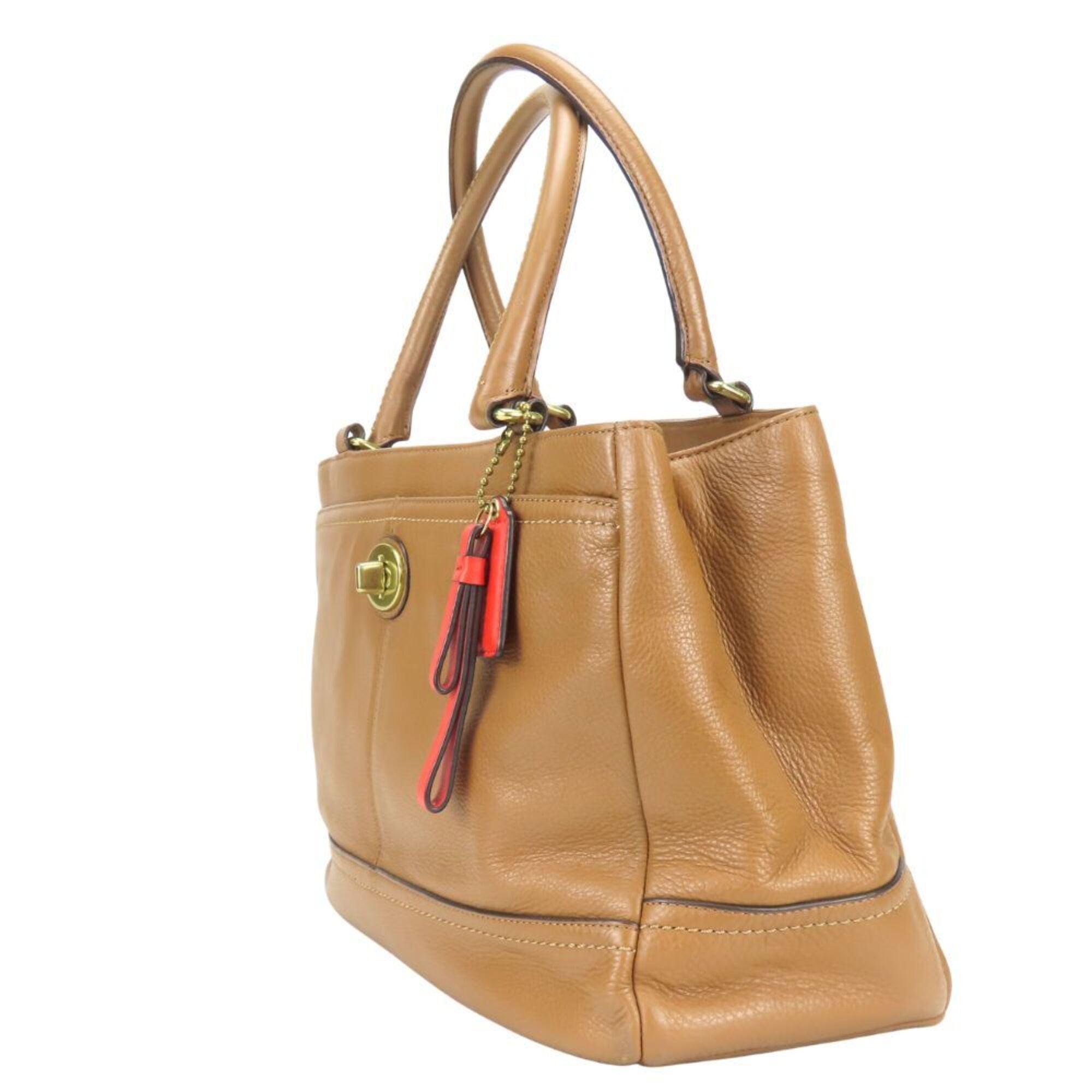 Coach Brown Leather Tote Bag (Pre-Owned)