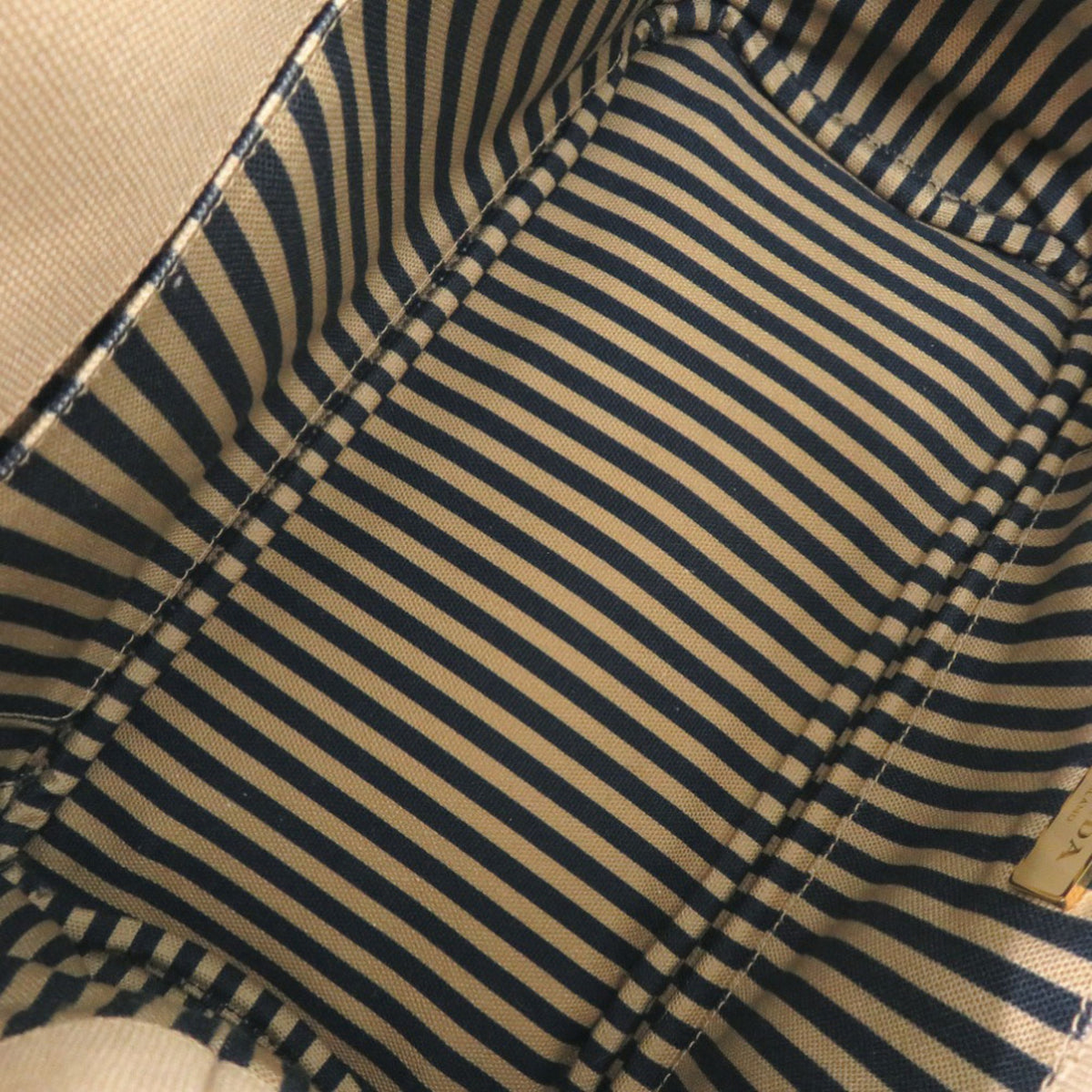 Prada Beige Canvas Tote Bag (Pre-Owned)